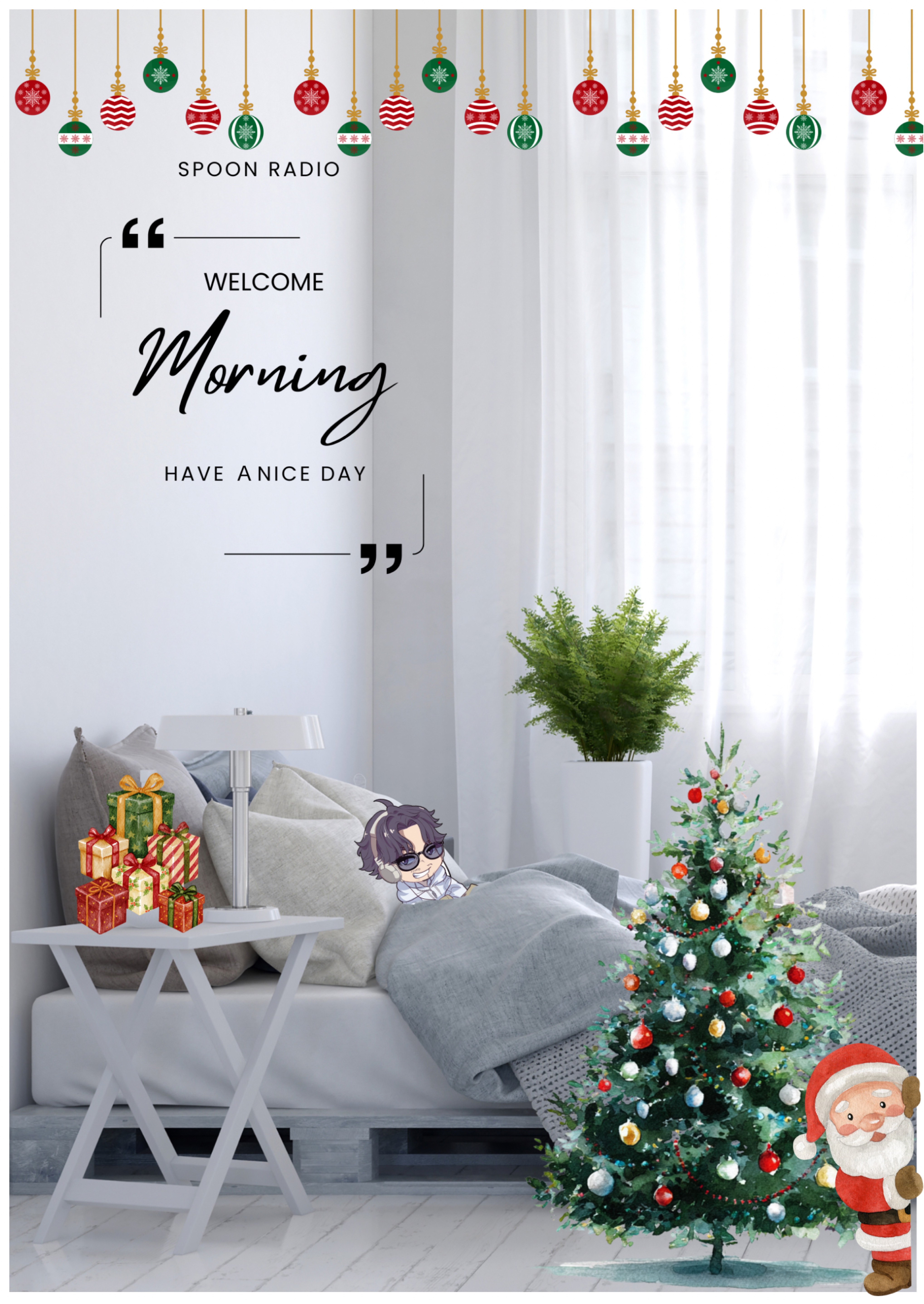 クリスマス朝ベッド枠🛌