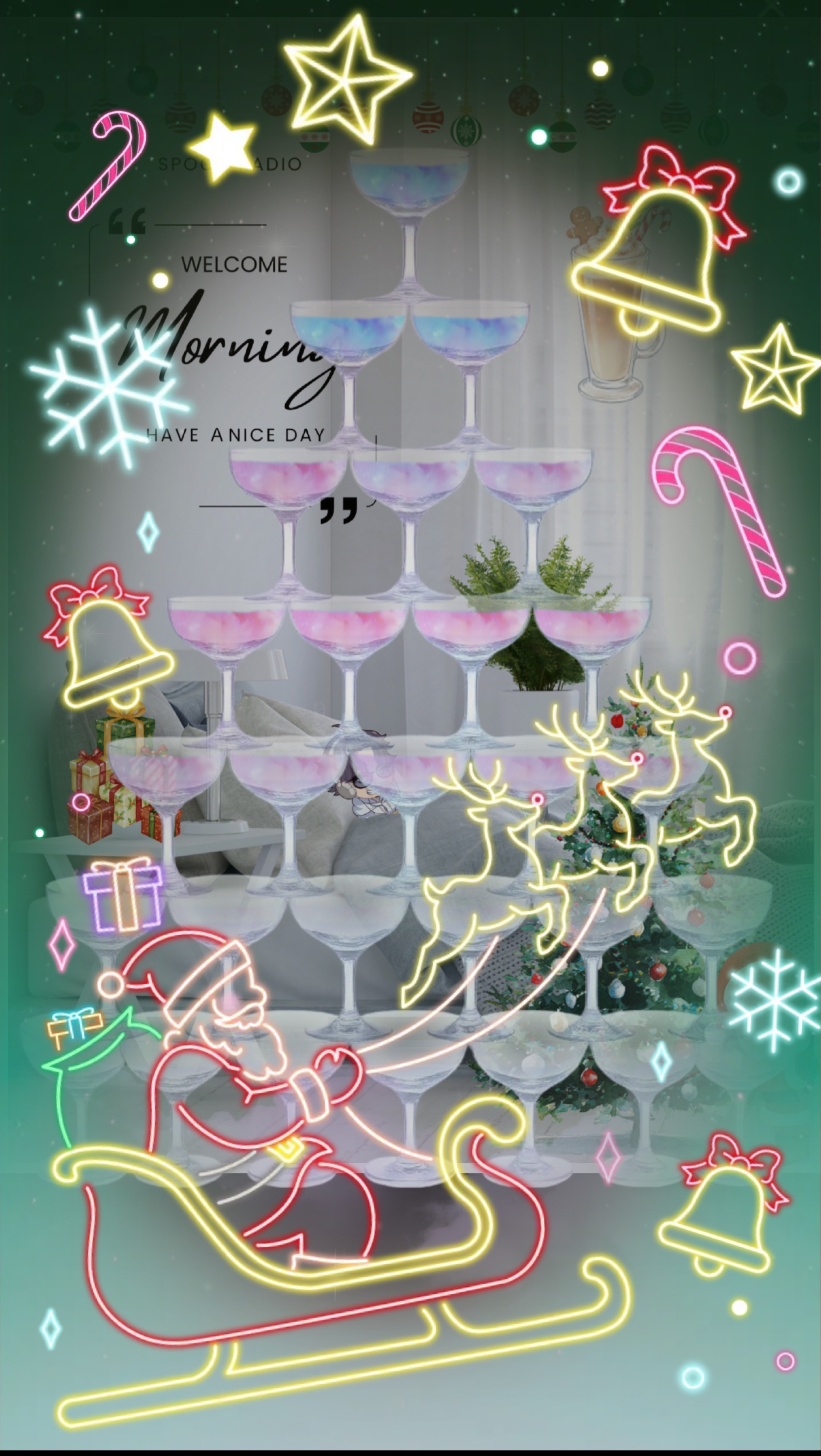 クリスマス朝ベッド枠🛌