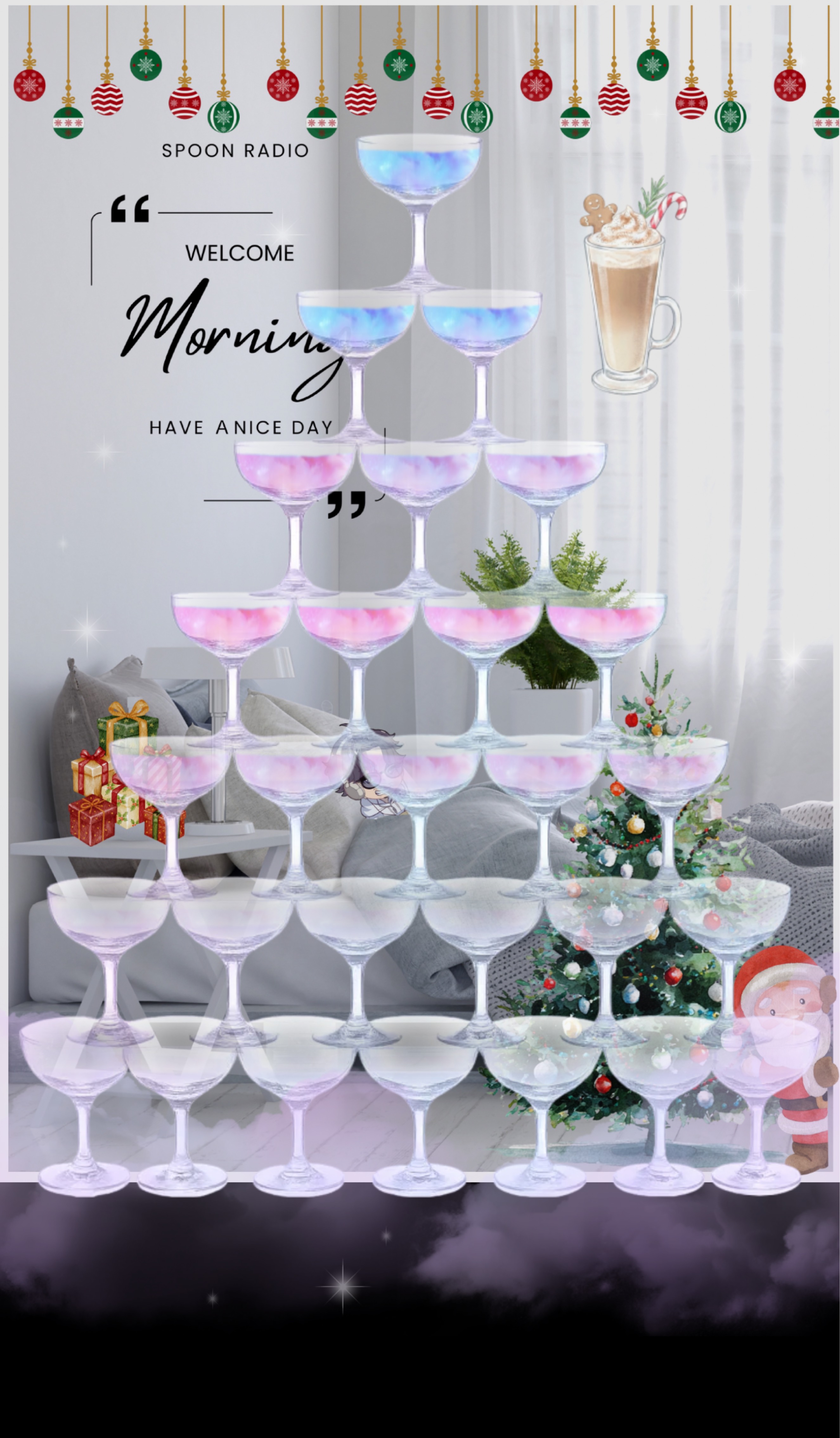 クリスマス朝ベッド枠🛌