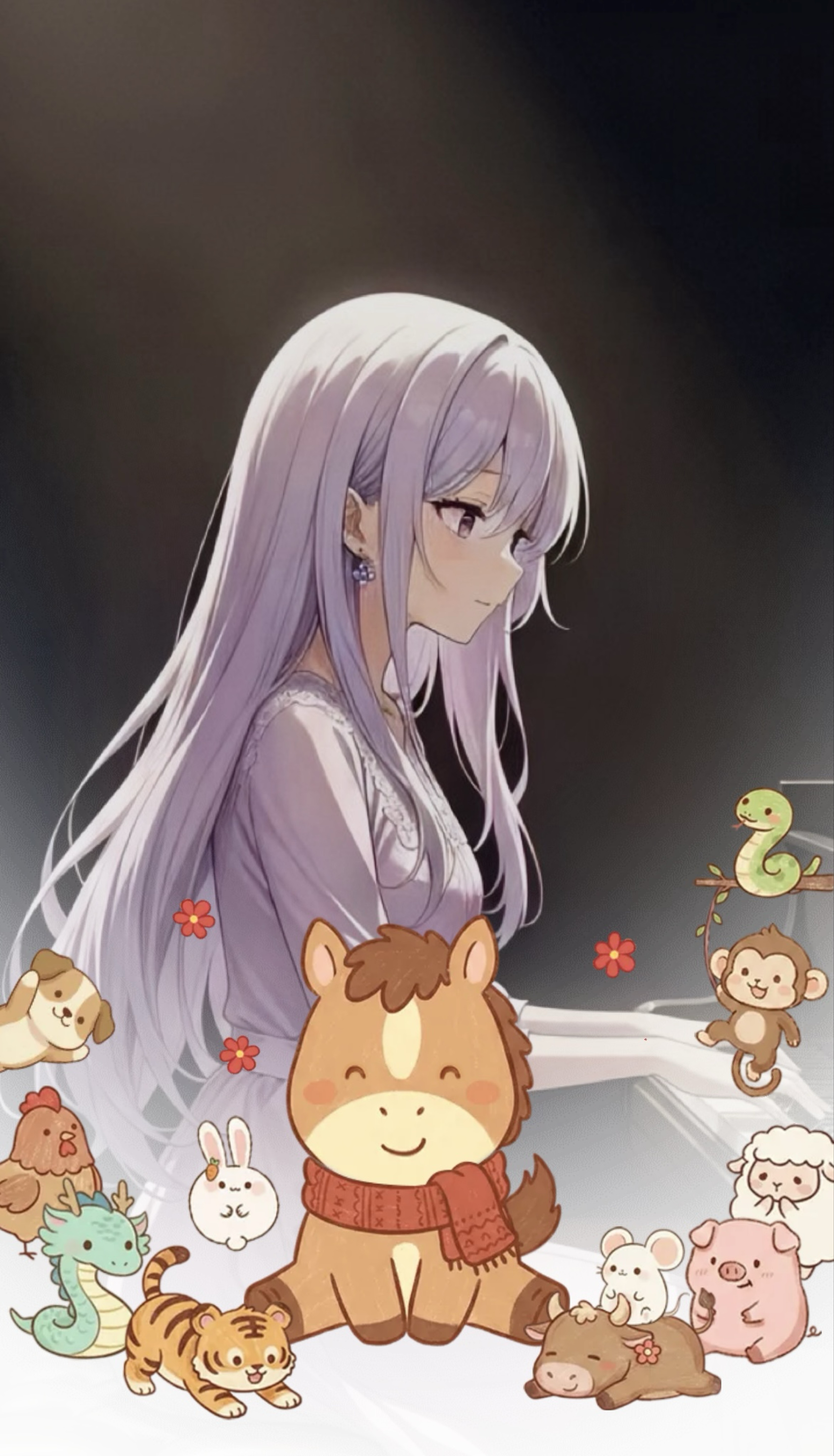 寝潜初◎ピアノ練習