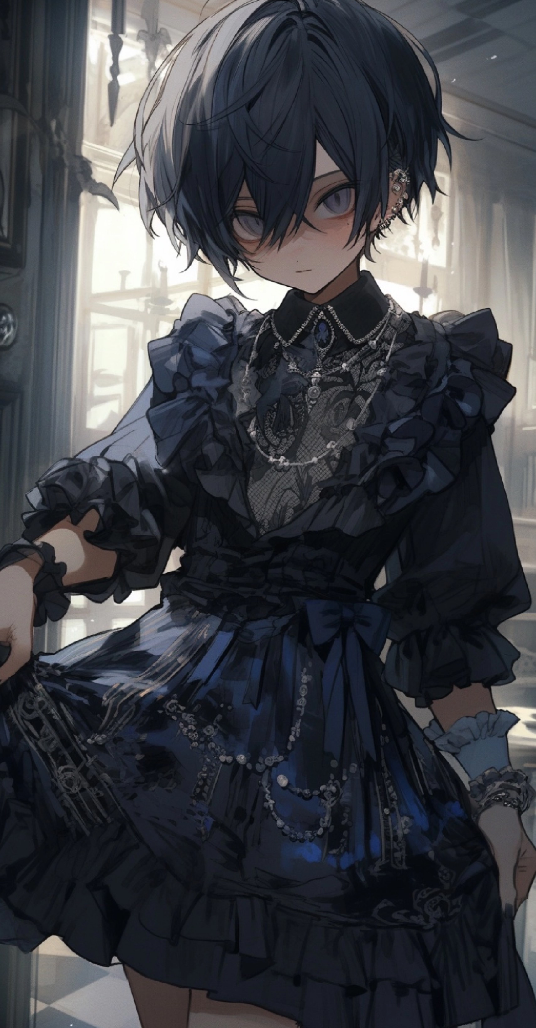 初見〇お菓子作り(今日は長袖)