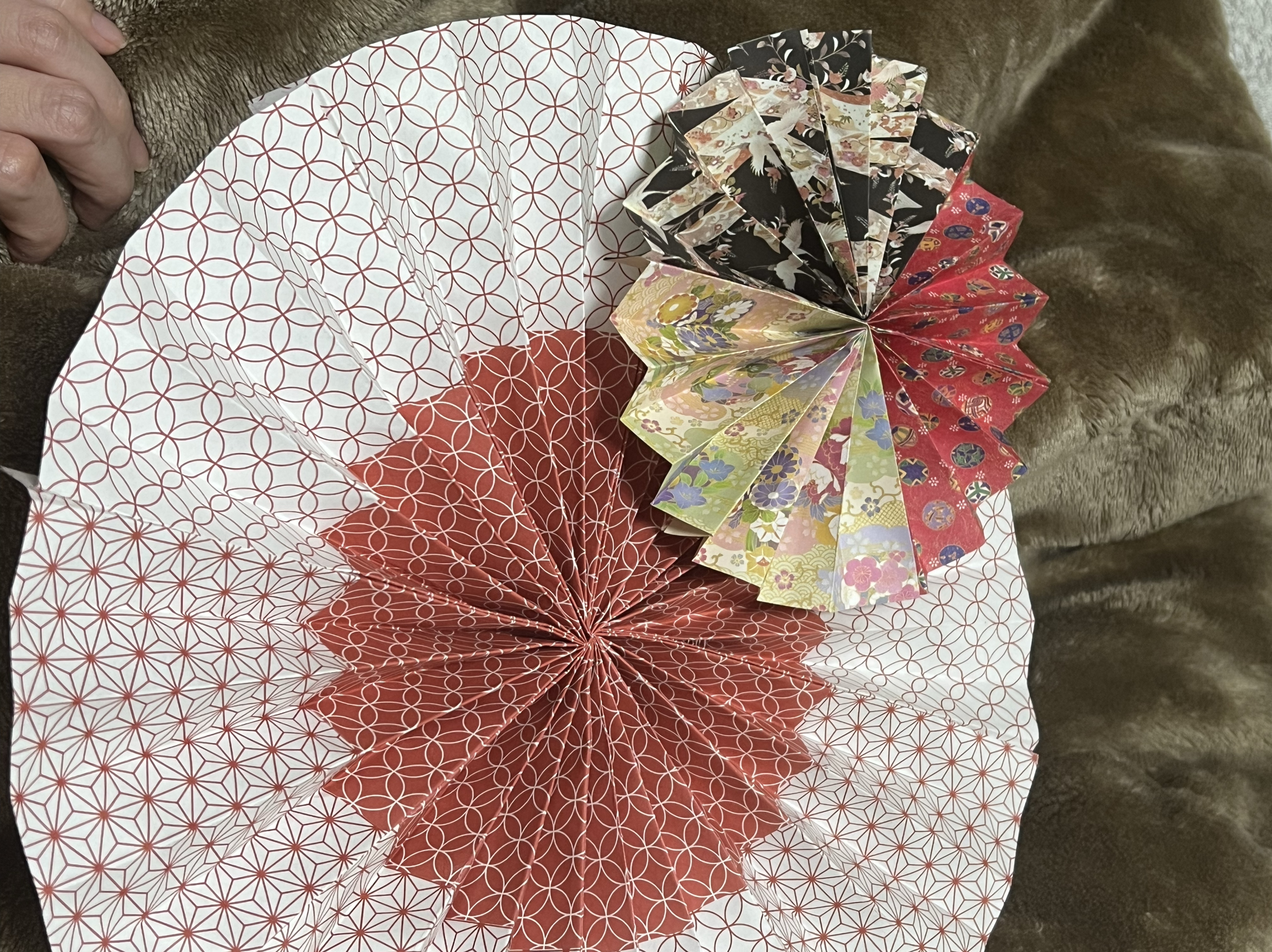 折り紙かさかさ