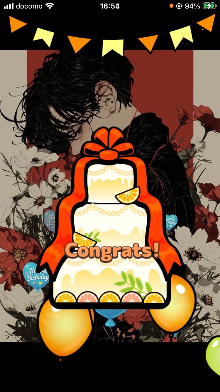 誕生日ではありません‼️