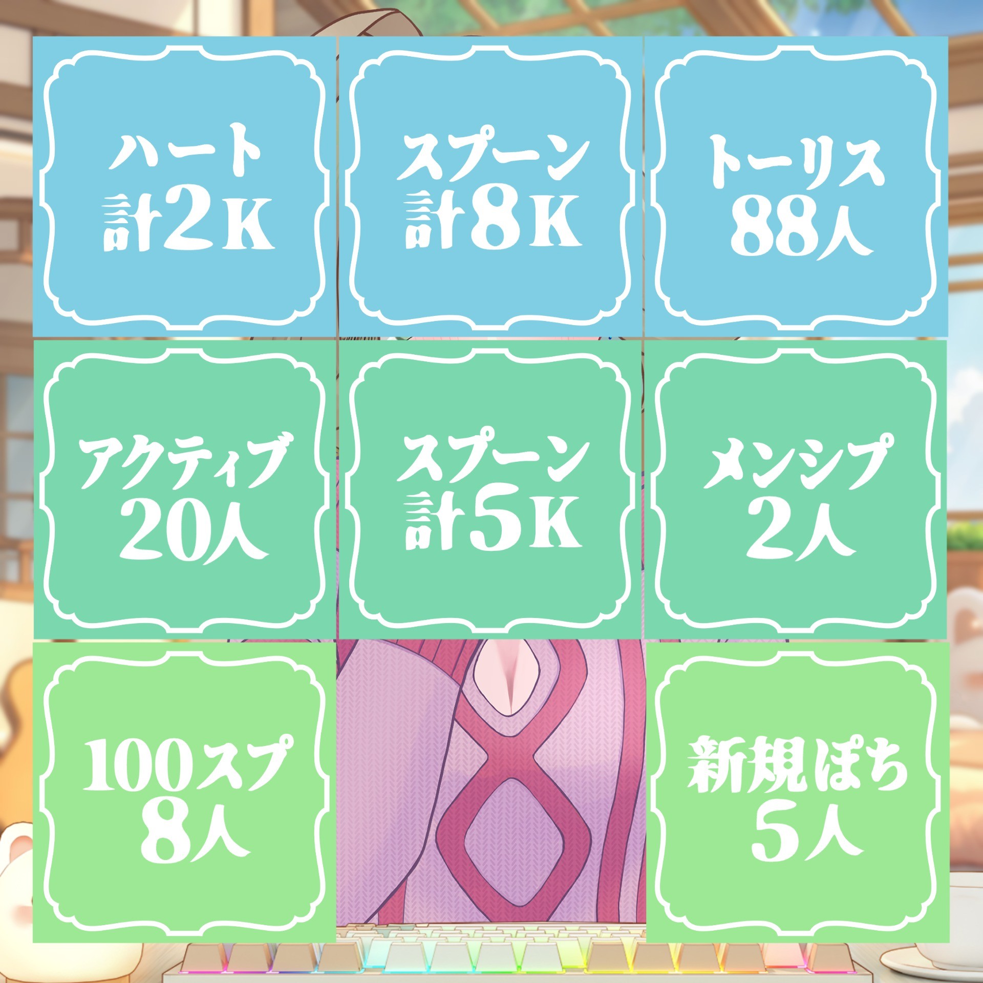 初◎新背景をかけたビンゴ企画！