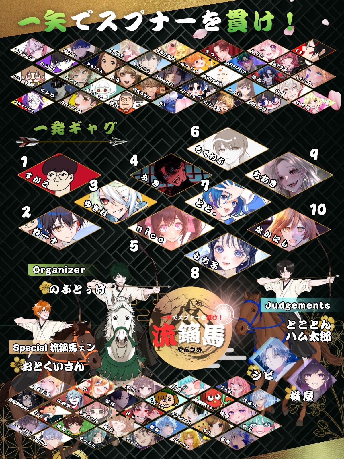 流鏑馬 一発ギャグ・メロでリスナーを貫け