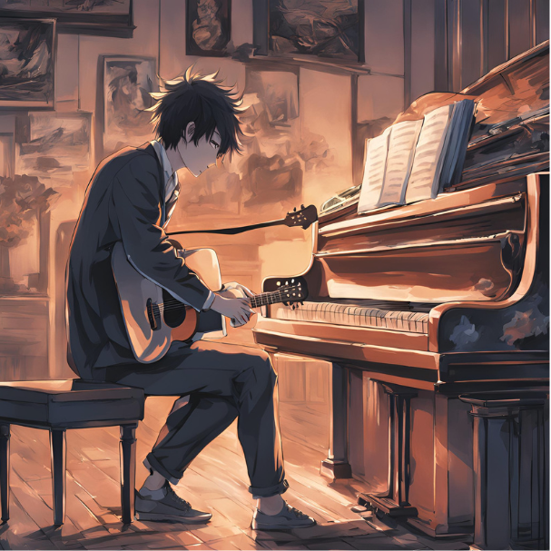 深夜の弾き語り