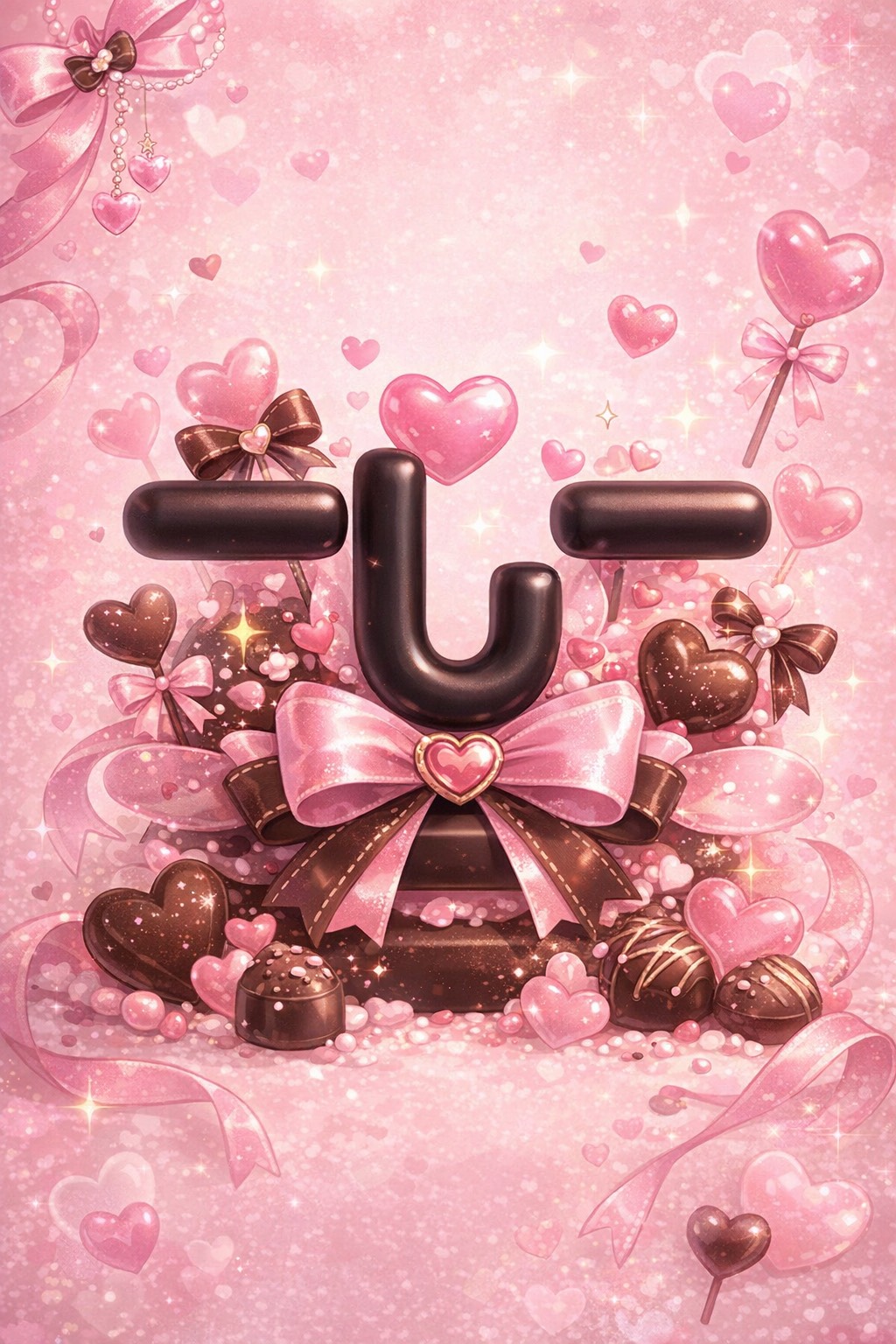 バレンタイン背景公開スプナー枠