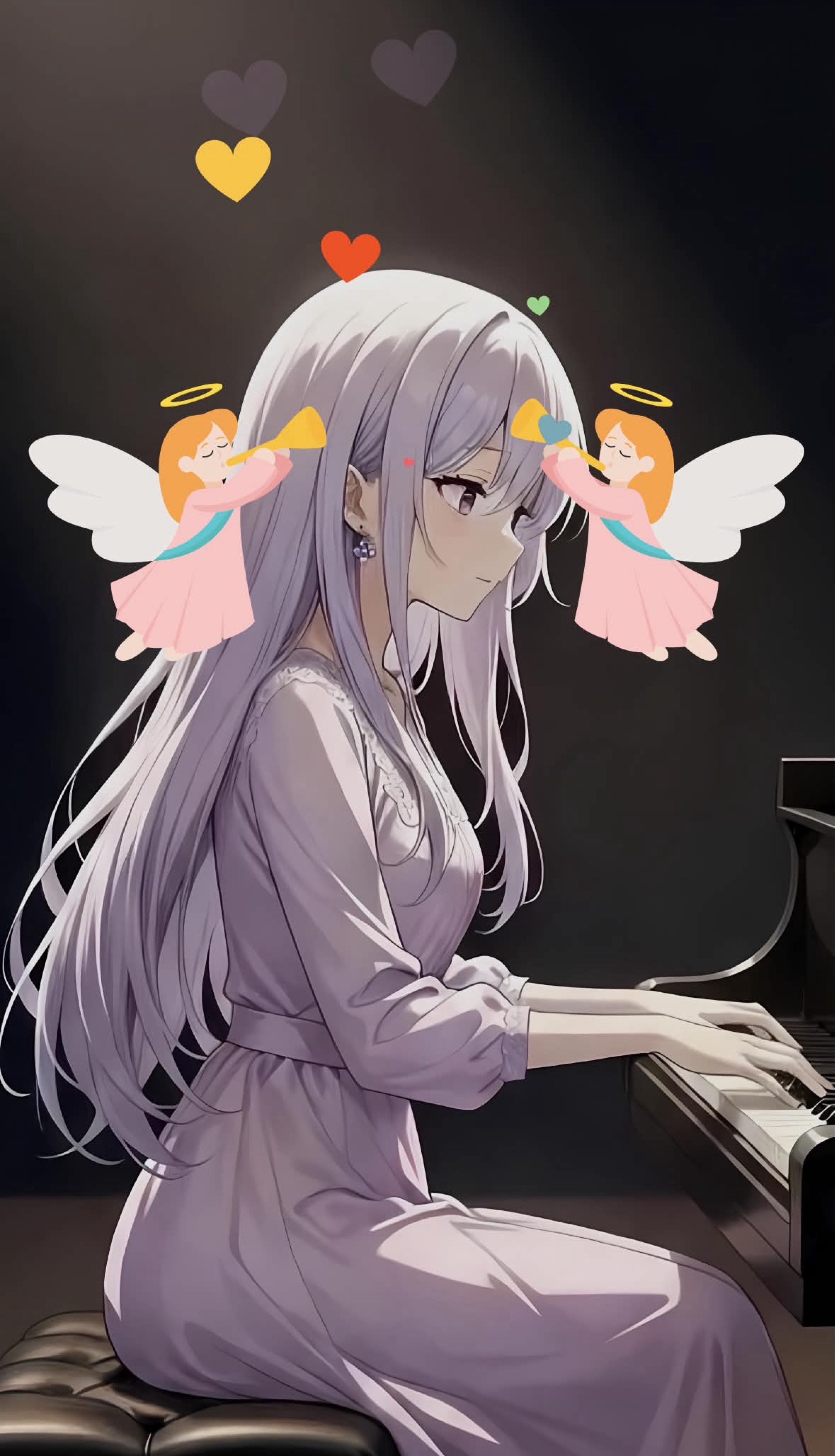 寝潜初◎ピアノ練習