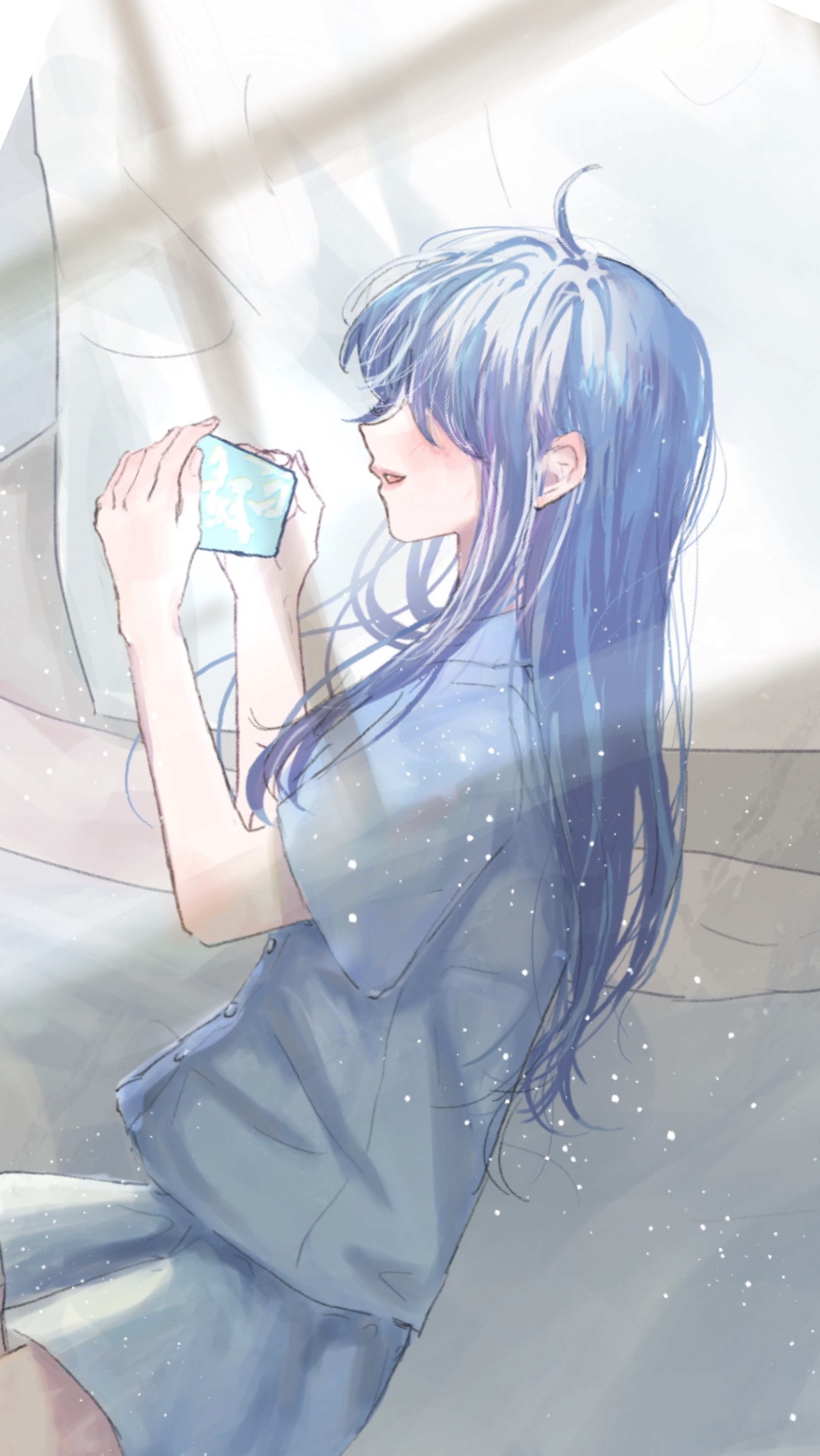 二度寝のお時間 🐈‍⬛🍫🍓