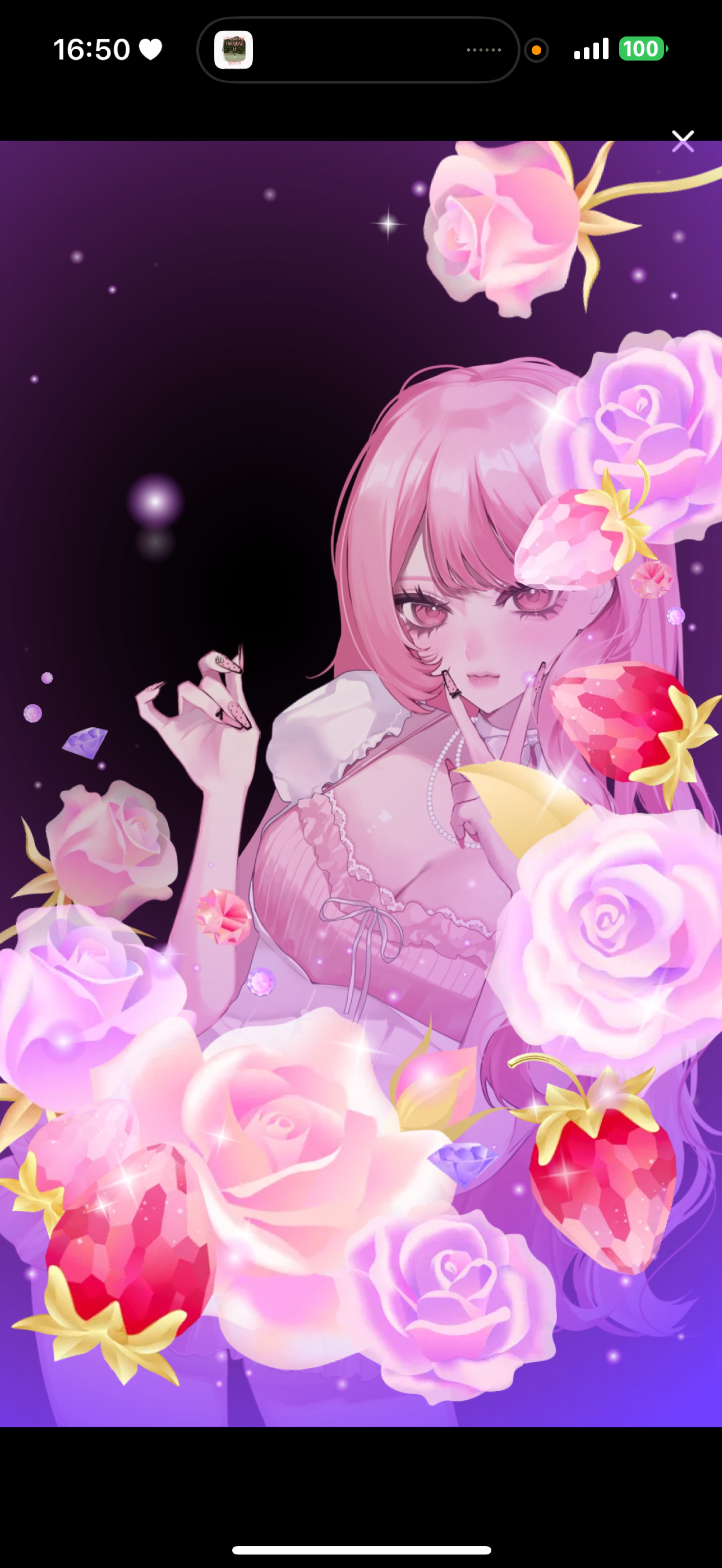 メイクしながら