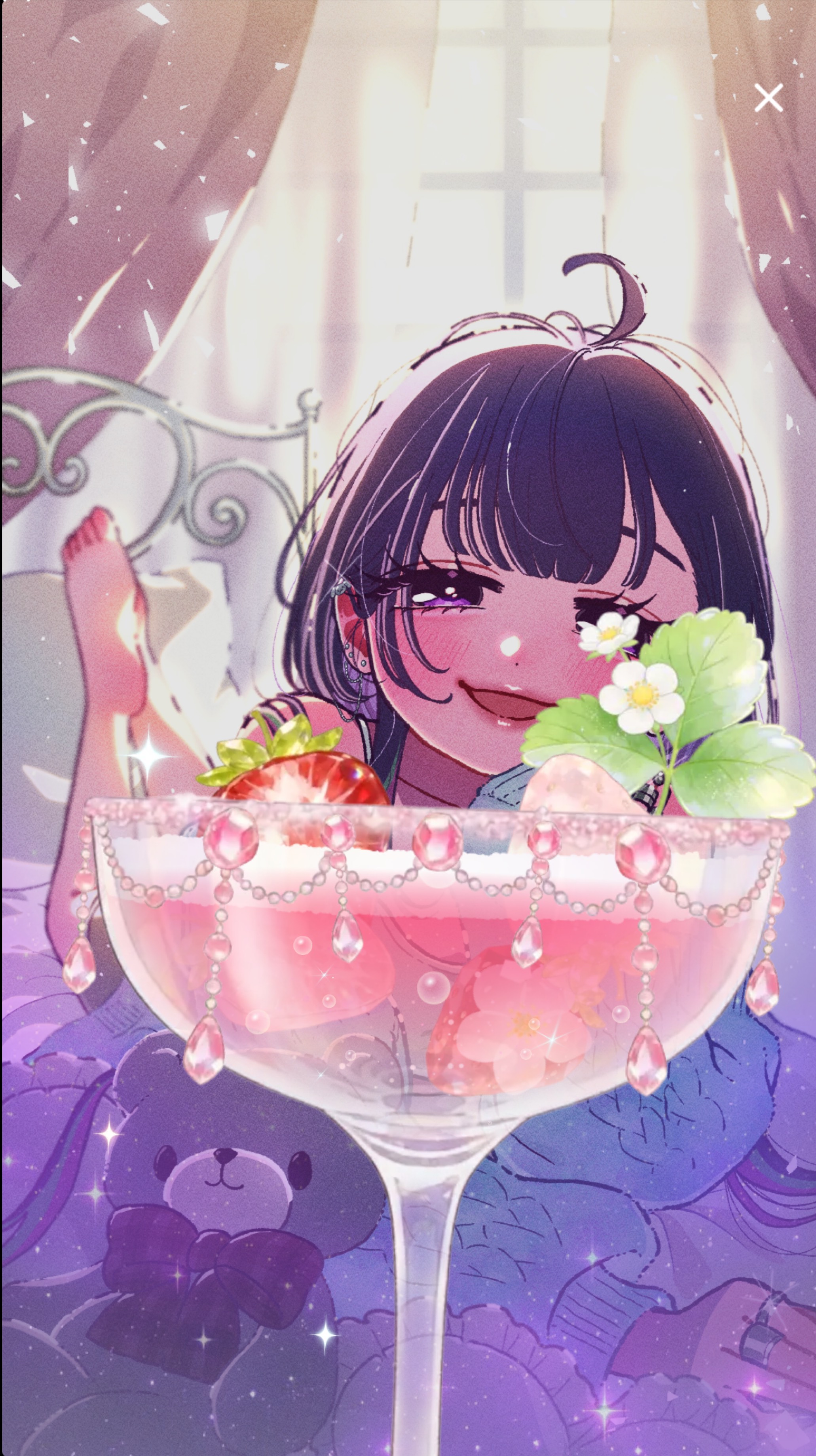 雨の音ききながら☔️