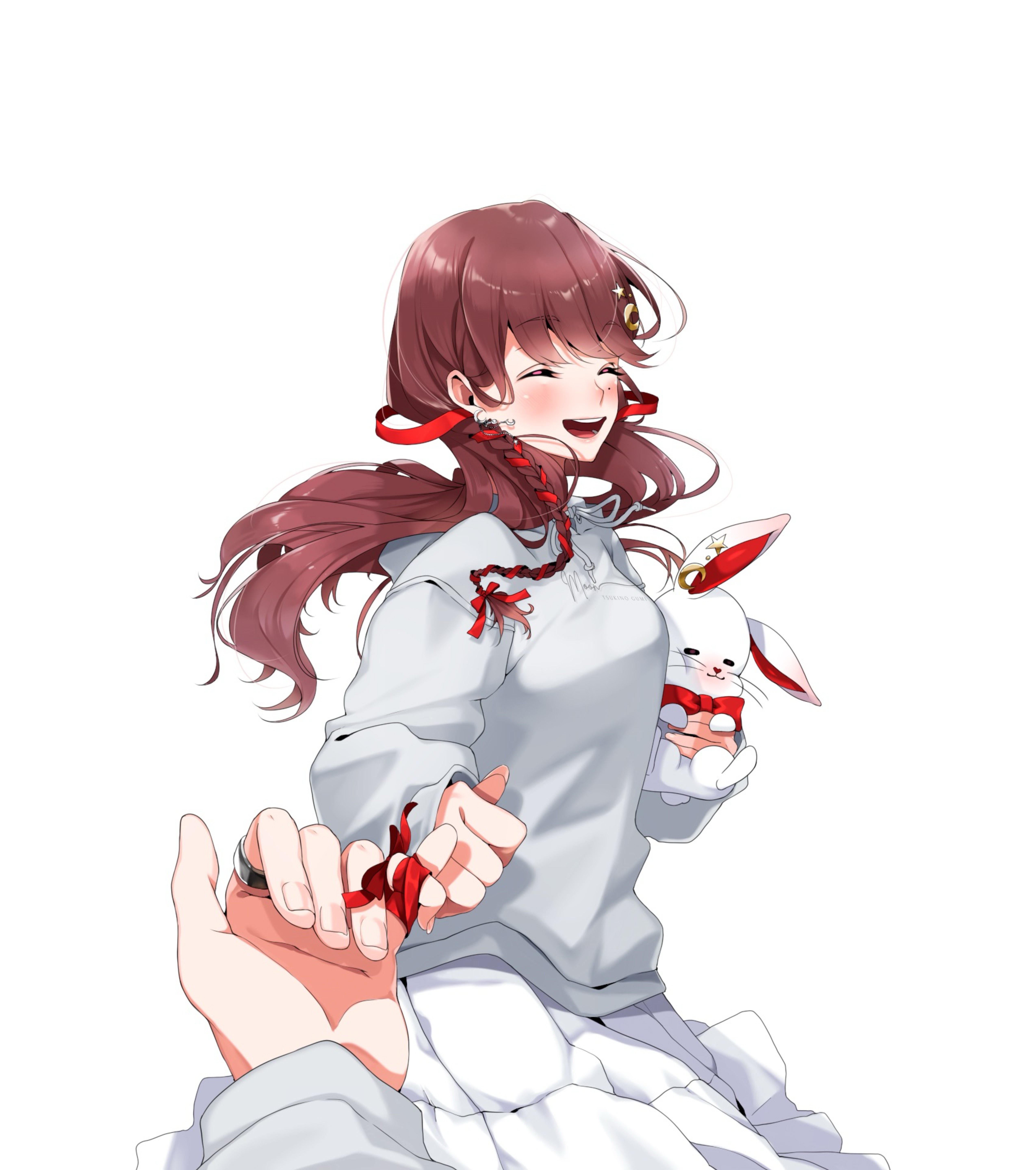 前髪巻いてます🔇