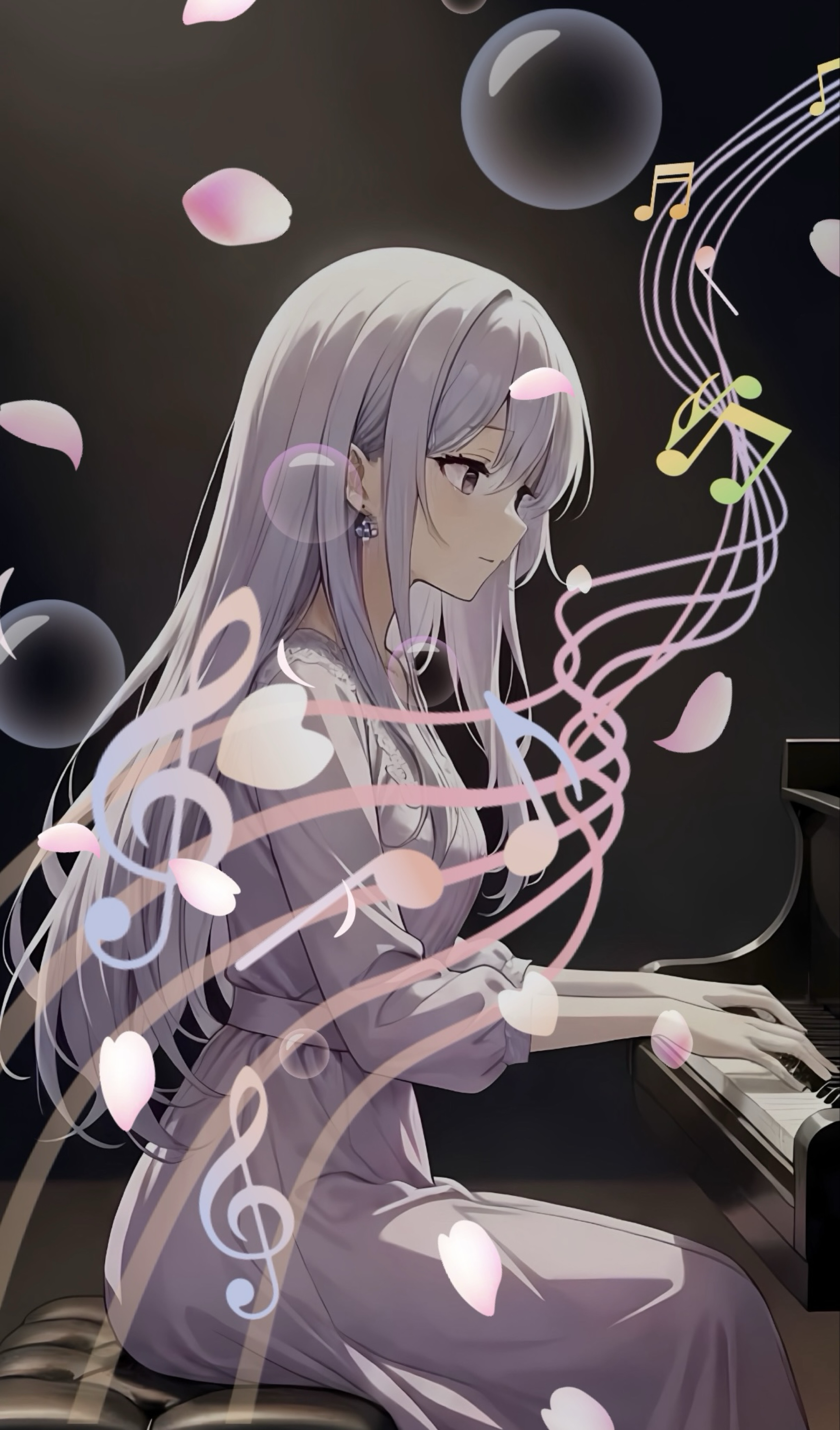 寝潜初◎ピアノ練習