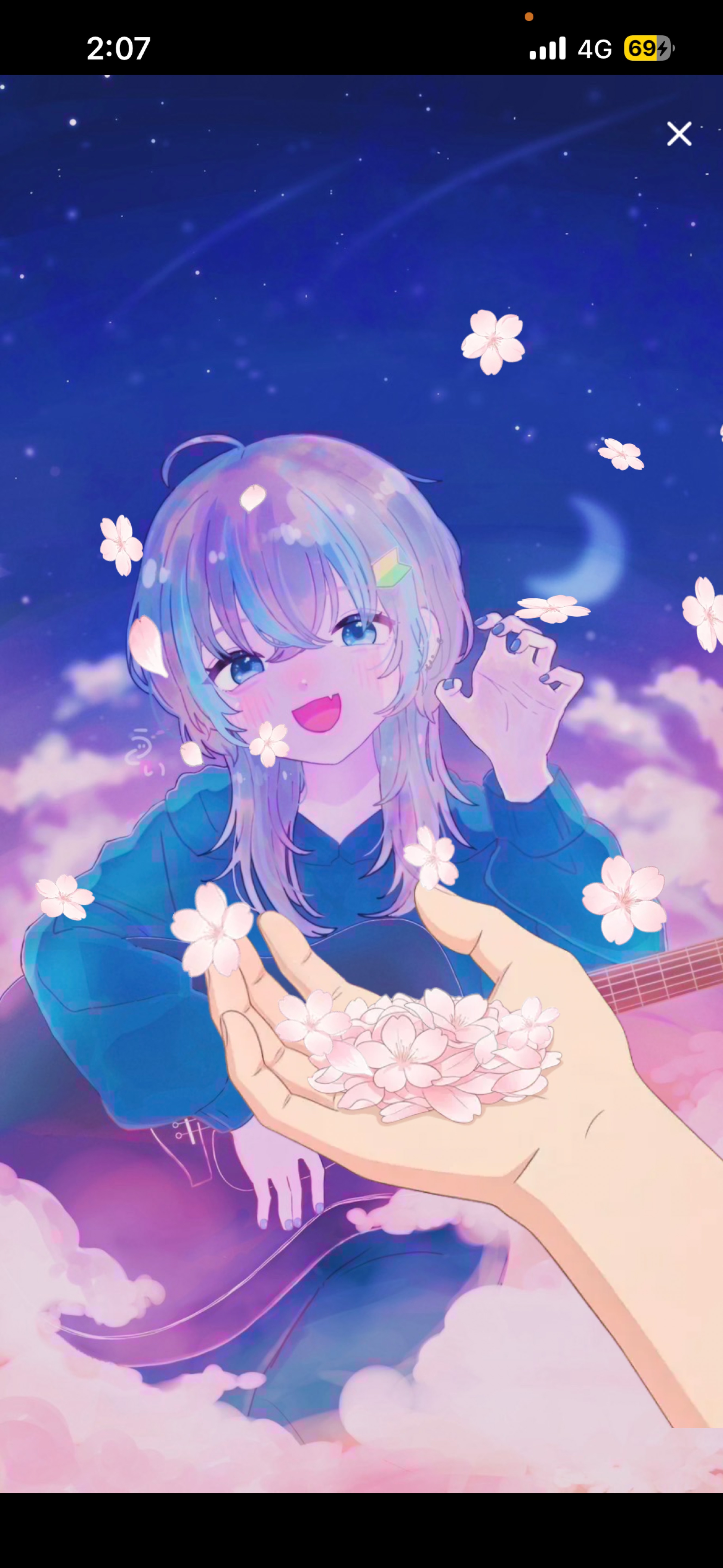 初潜◎￤夜の弾き語り