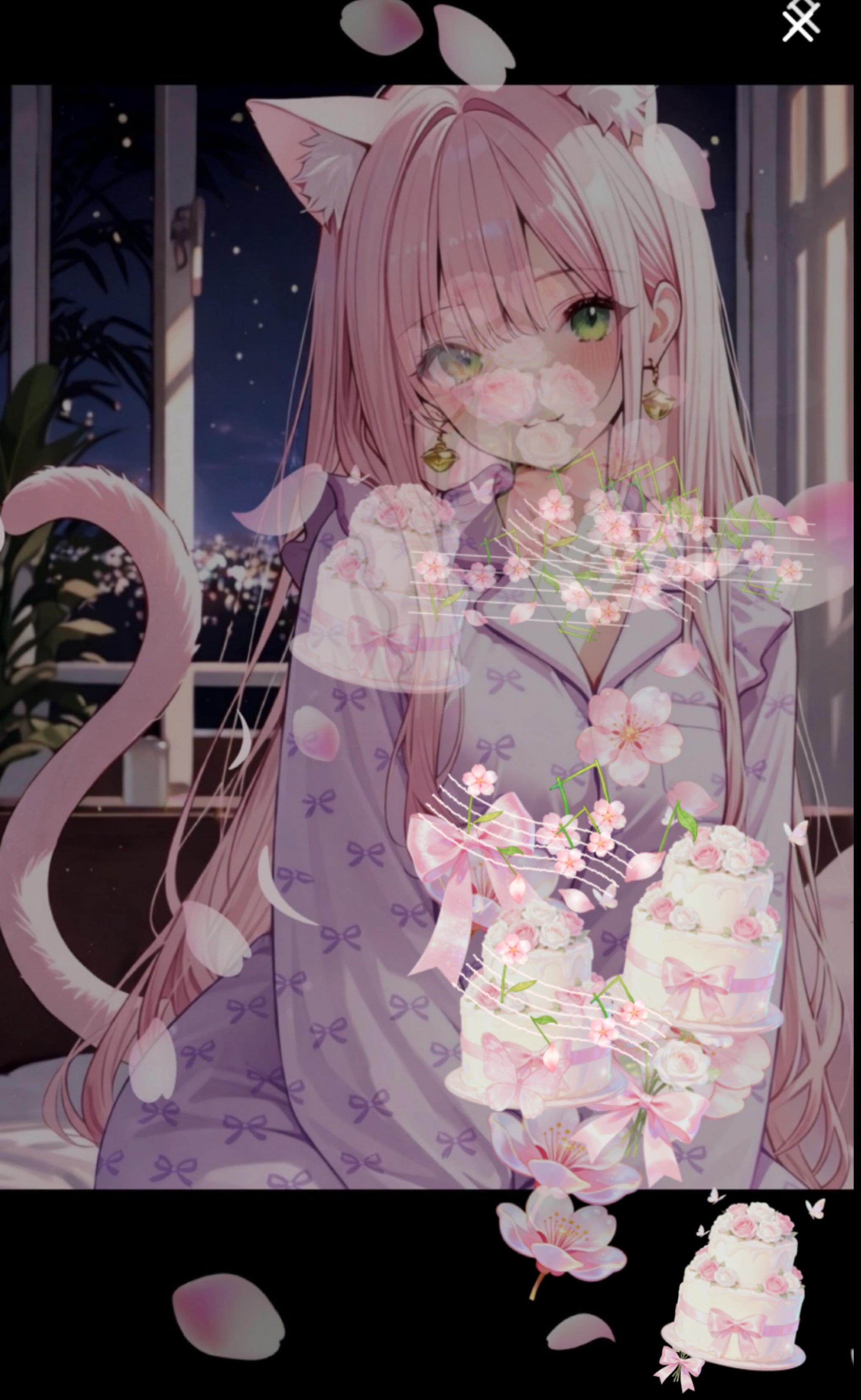 ここでお花見しよう🌸ヒラヒラ〜