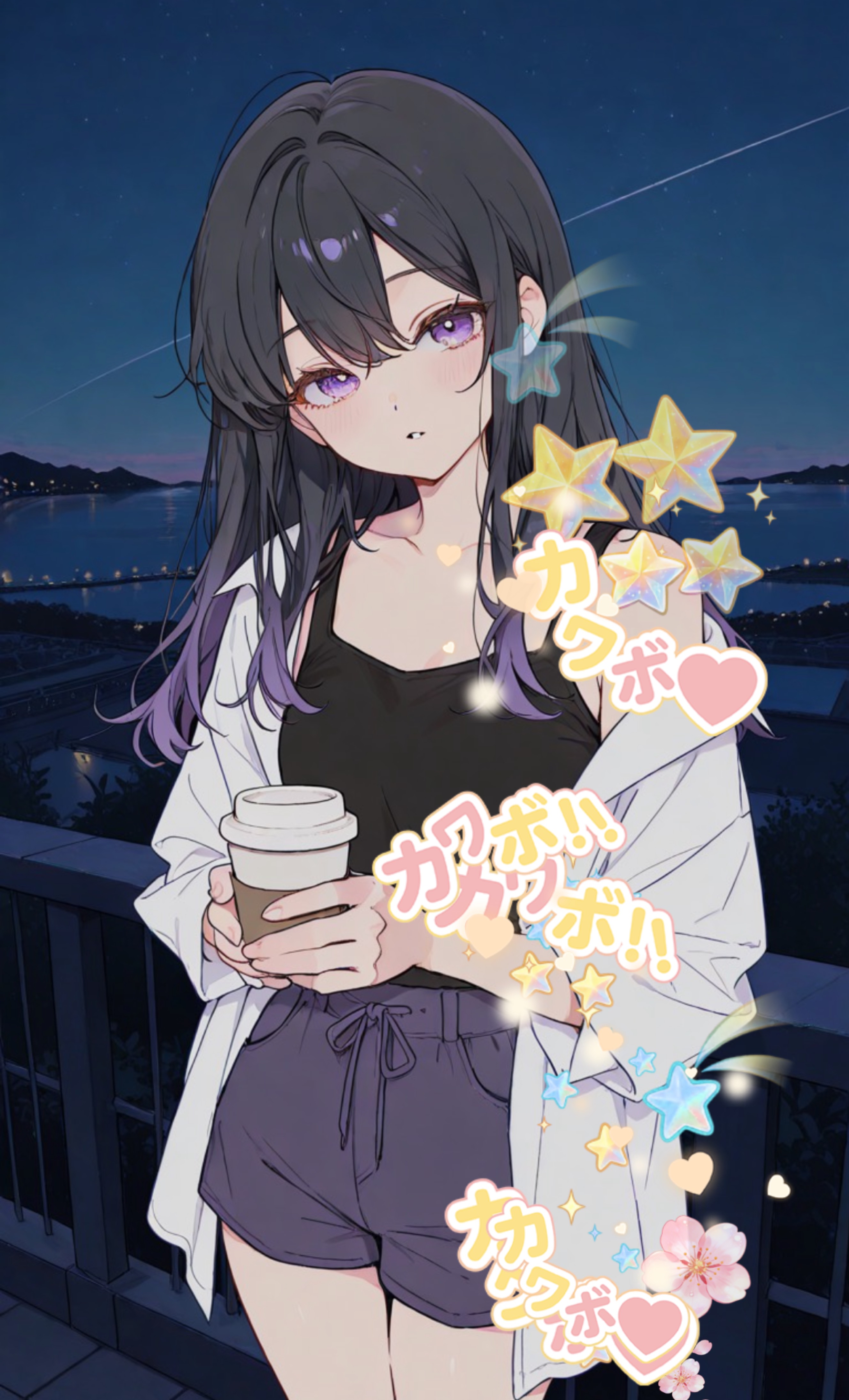 桜が綺麗な夜に君に会いたい🌸