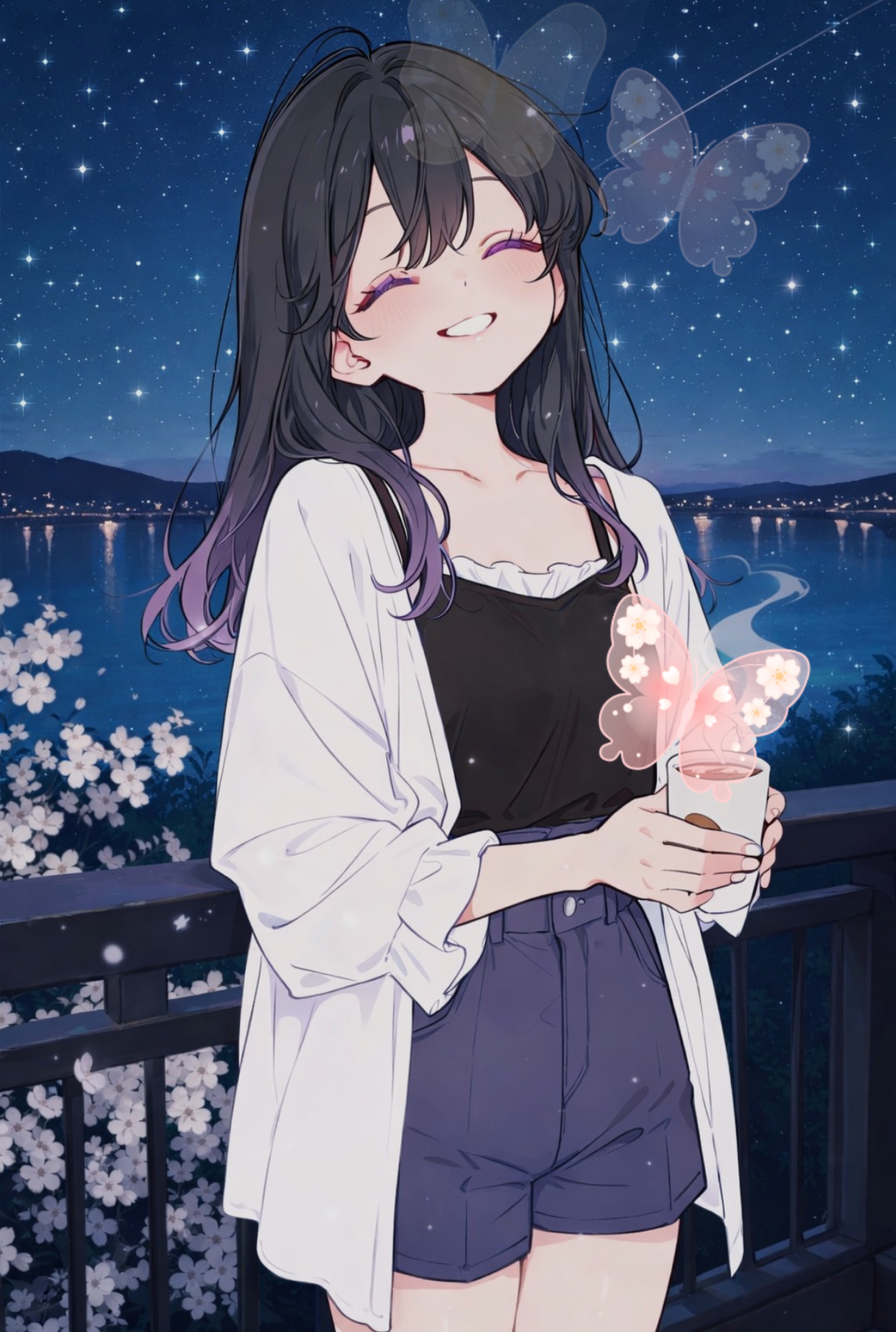 桜が綺麗な夜に君に会いたい🌸