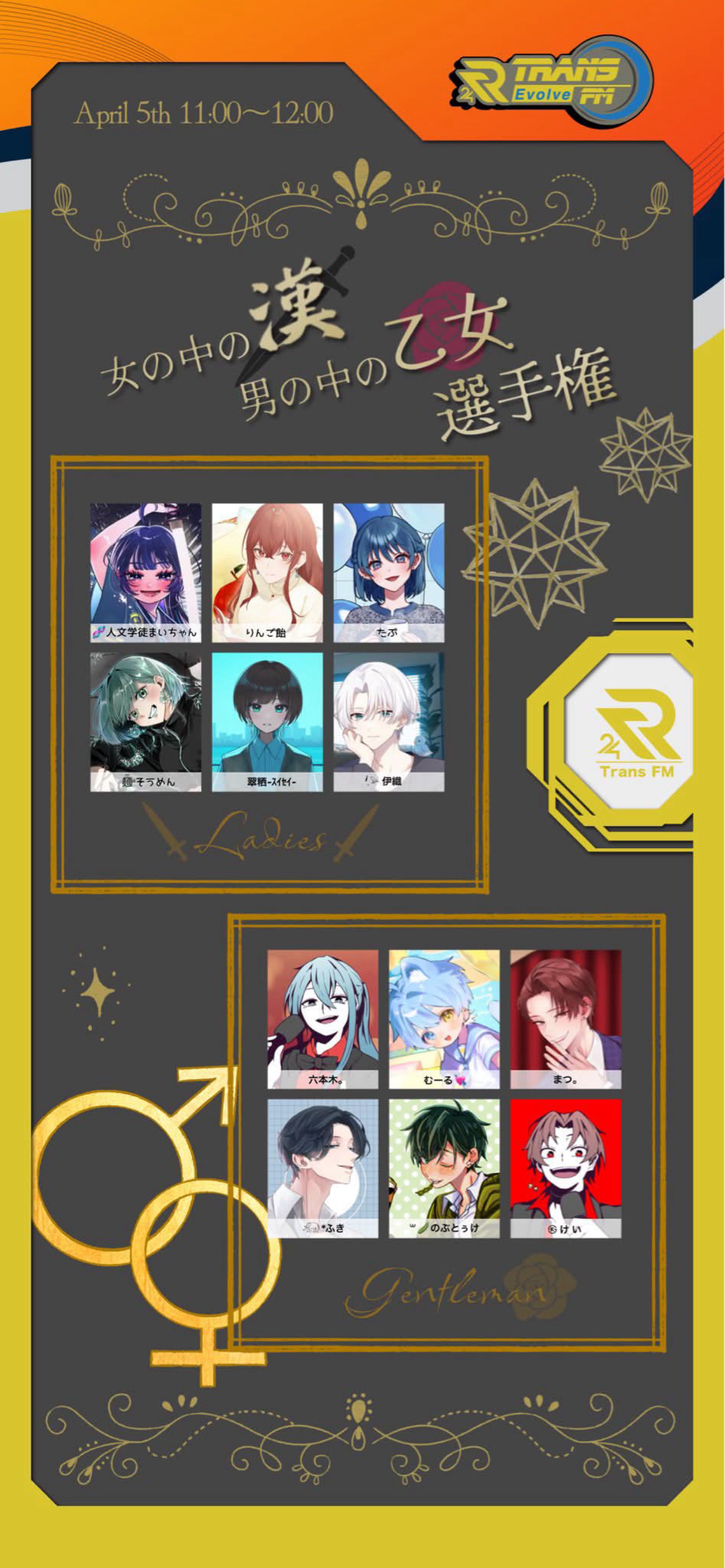 女の中の漢 男の中の乙女選手権