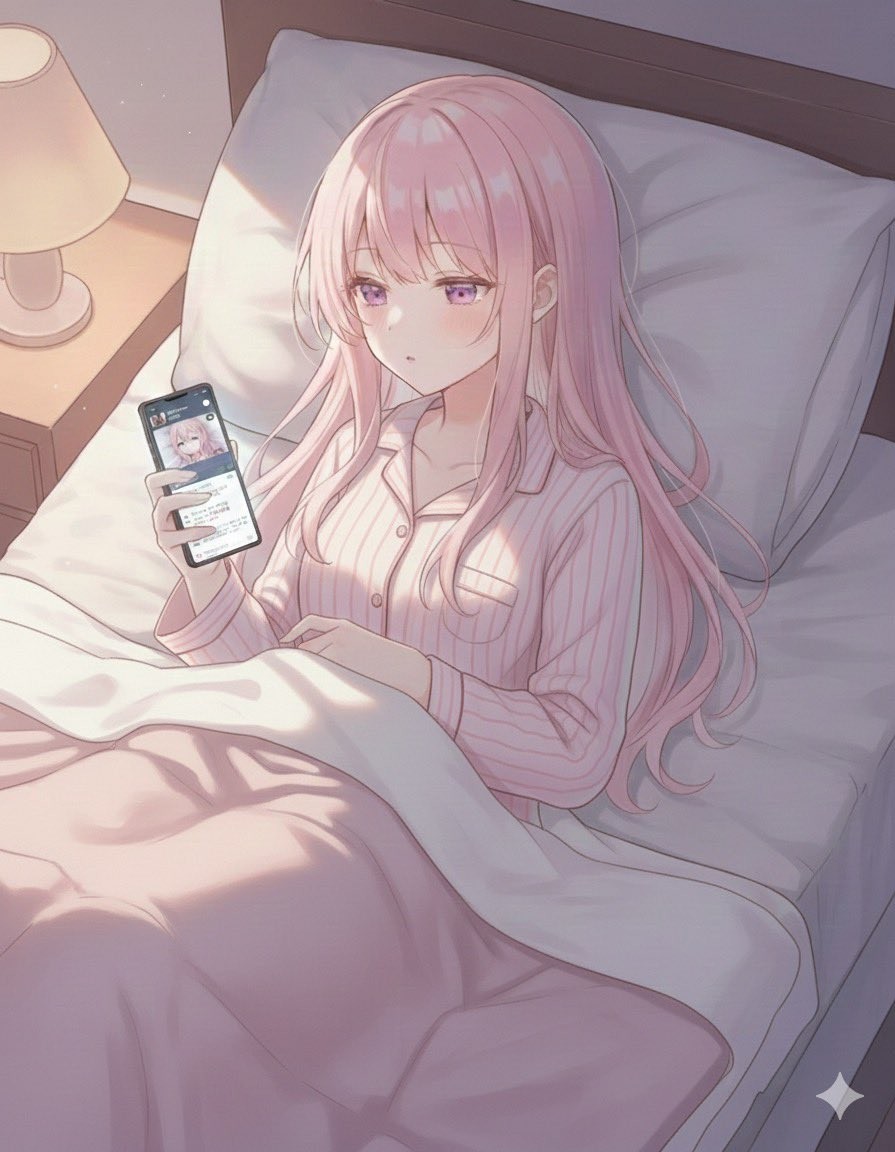 一緒に寝落ちしよう🩷 ̖́-