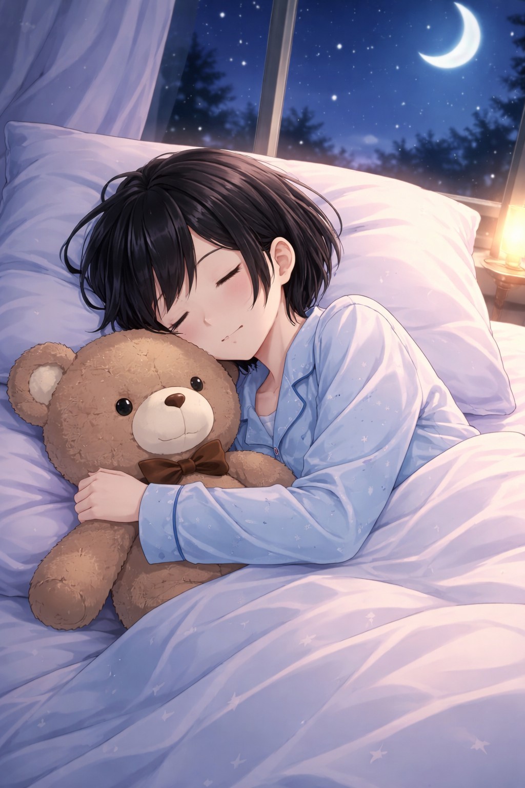 添い寝ごっこ💓‪