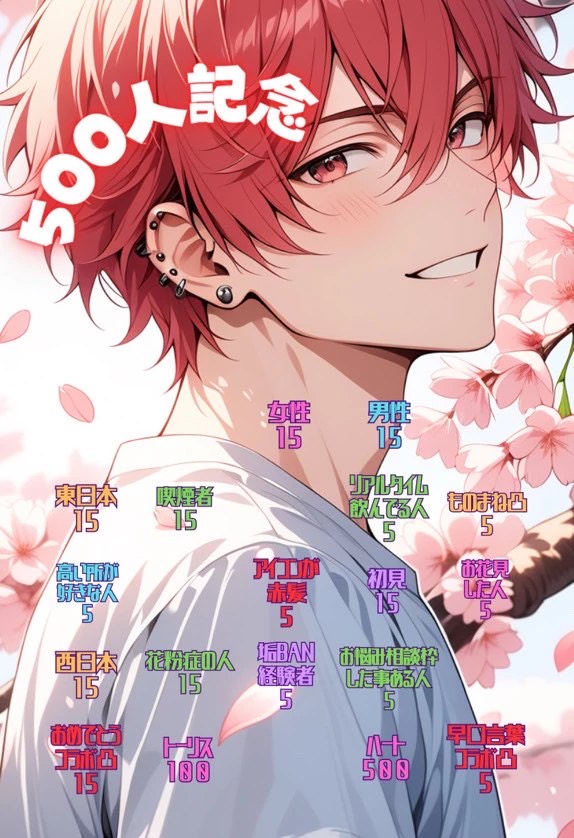 500人記念ビンゴ枠☠️