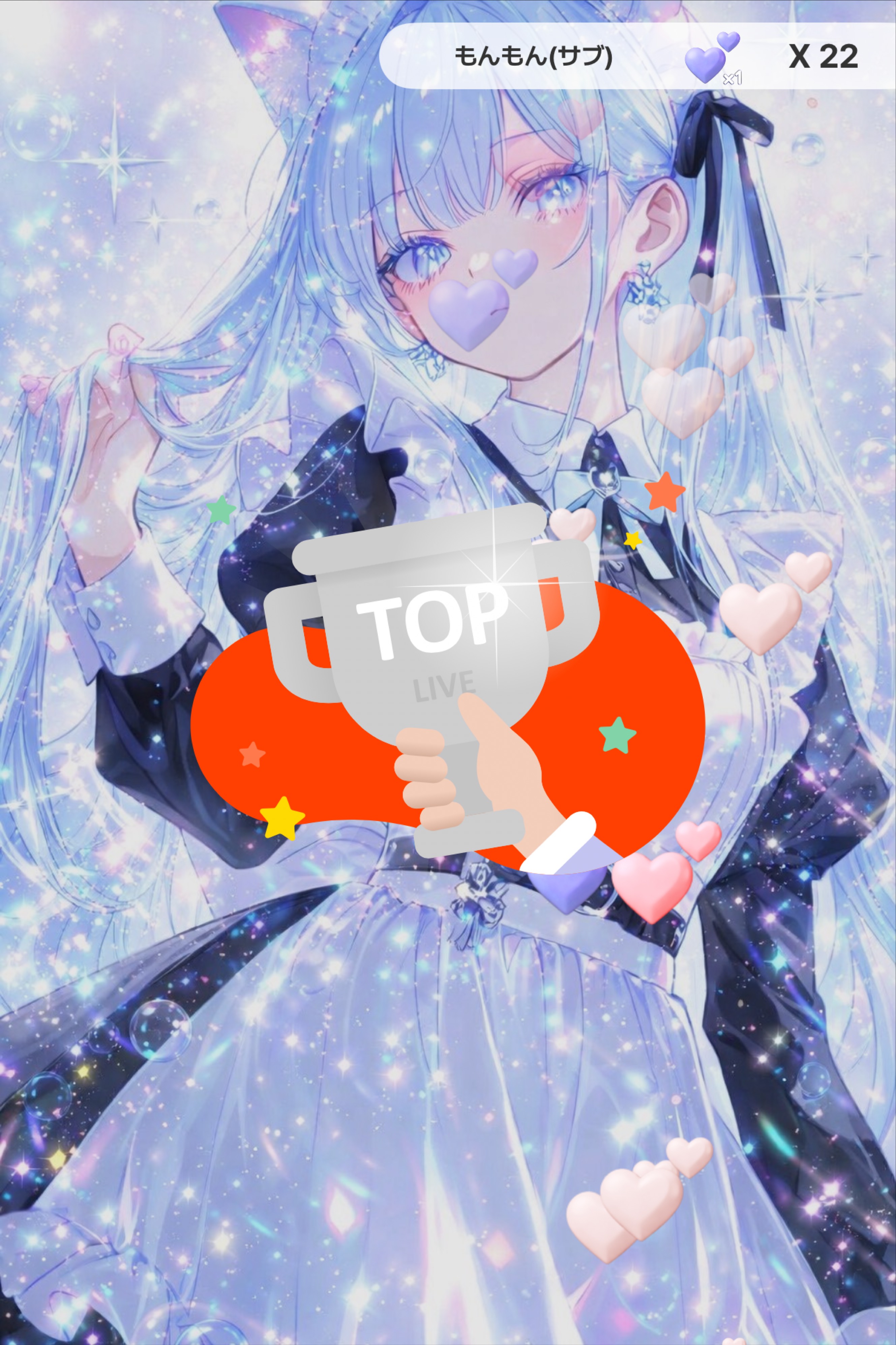 100fan記念カラオケ メイドにゃん枠