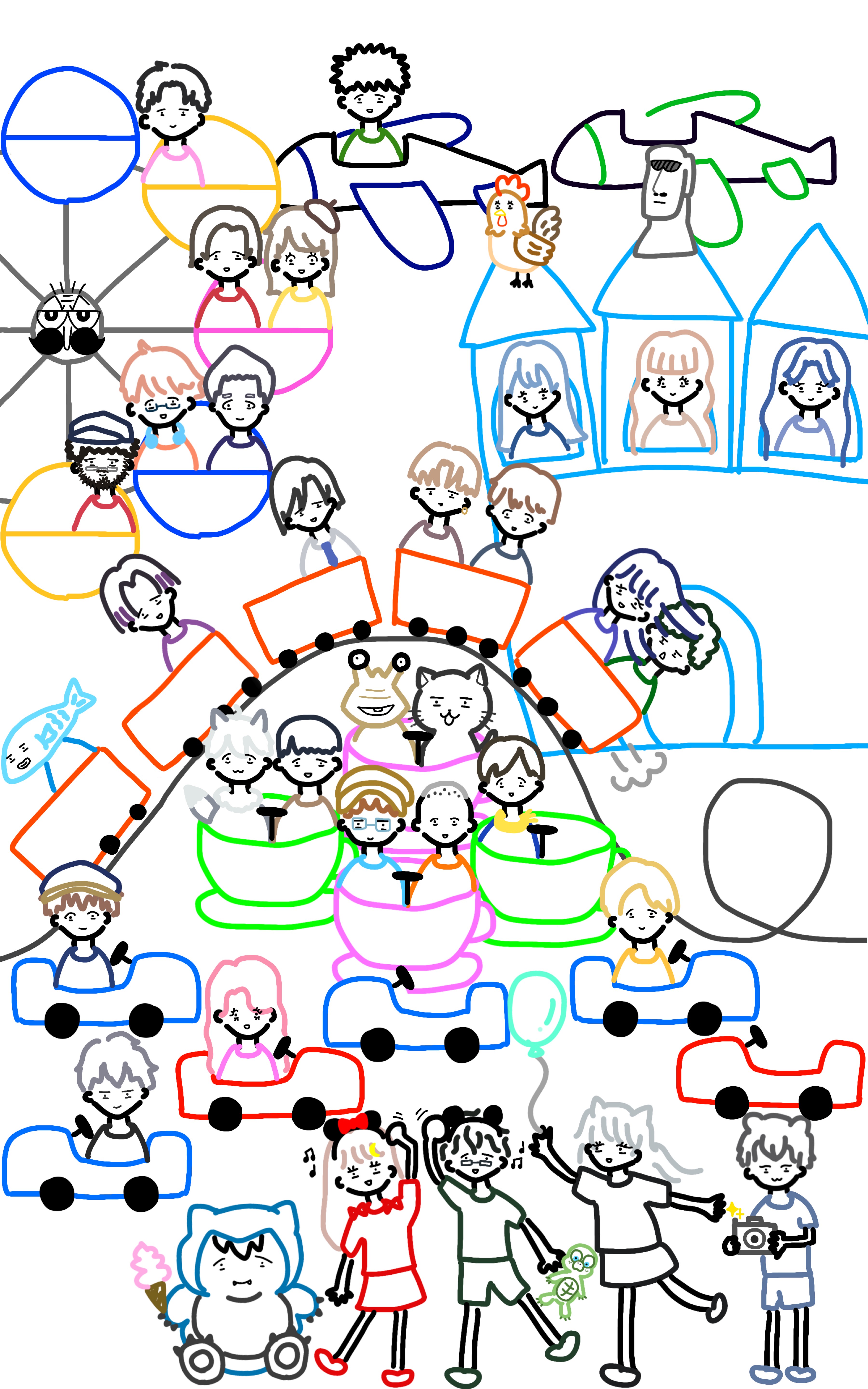 朝はここ！みんないらっしゃい！