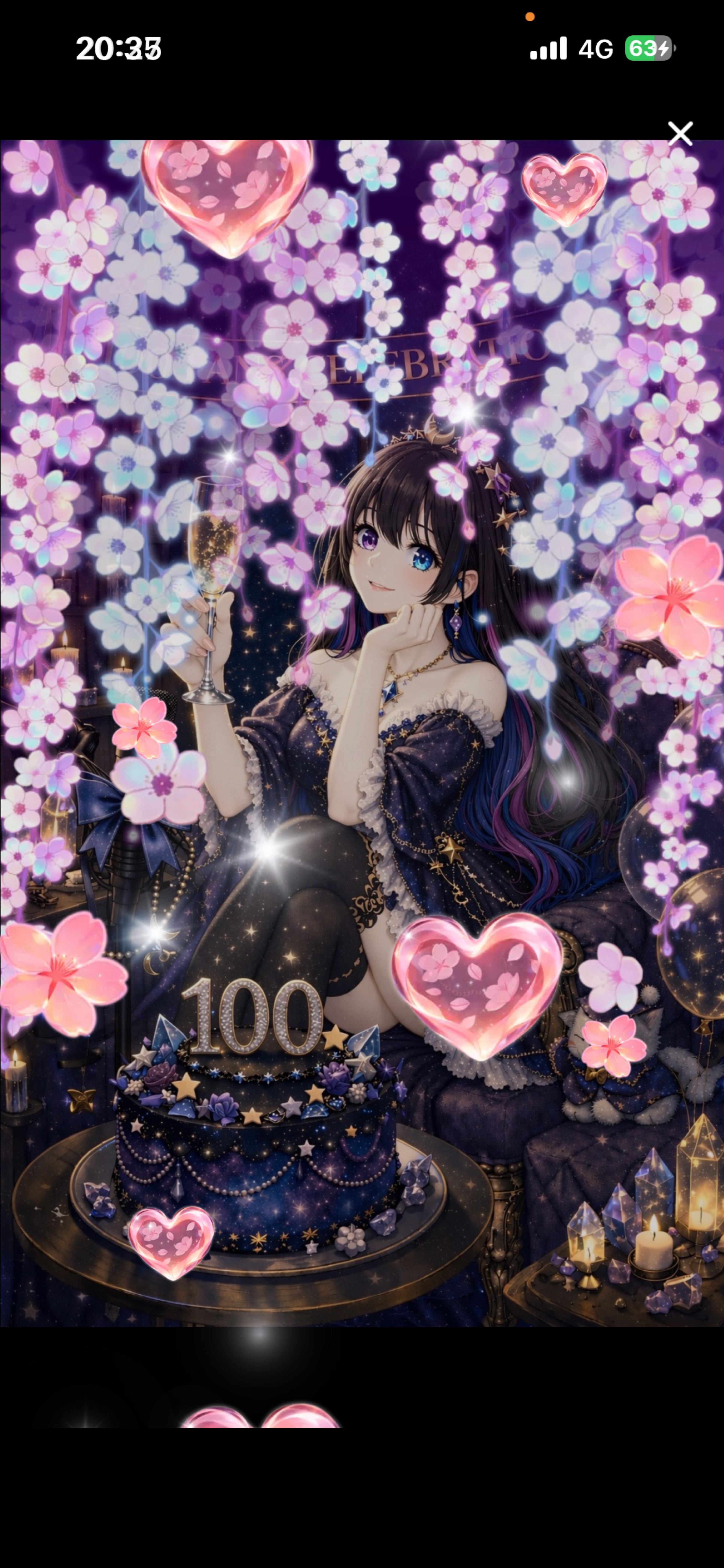 100fan達成‼️おめでとは落待ち。