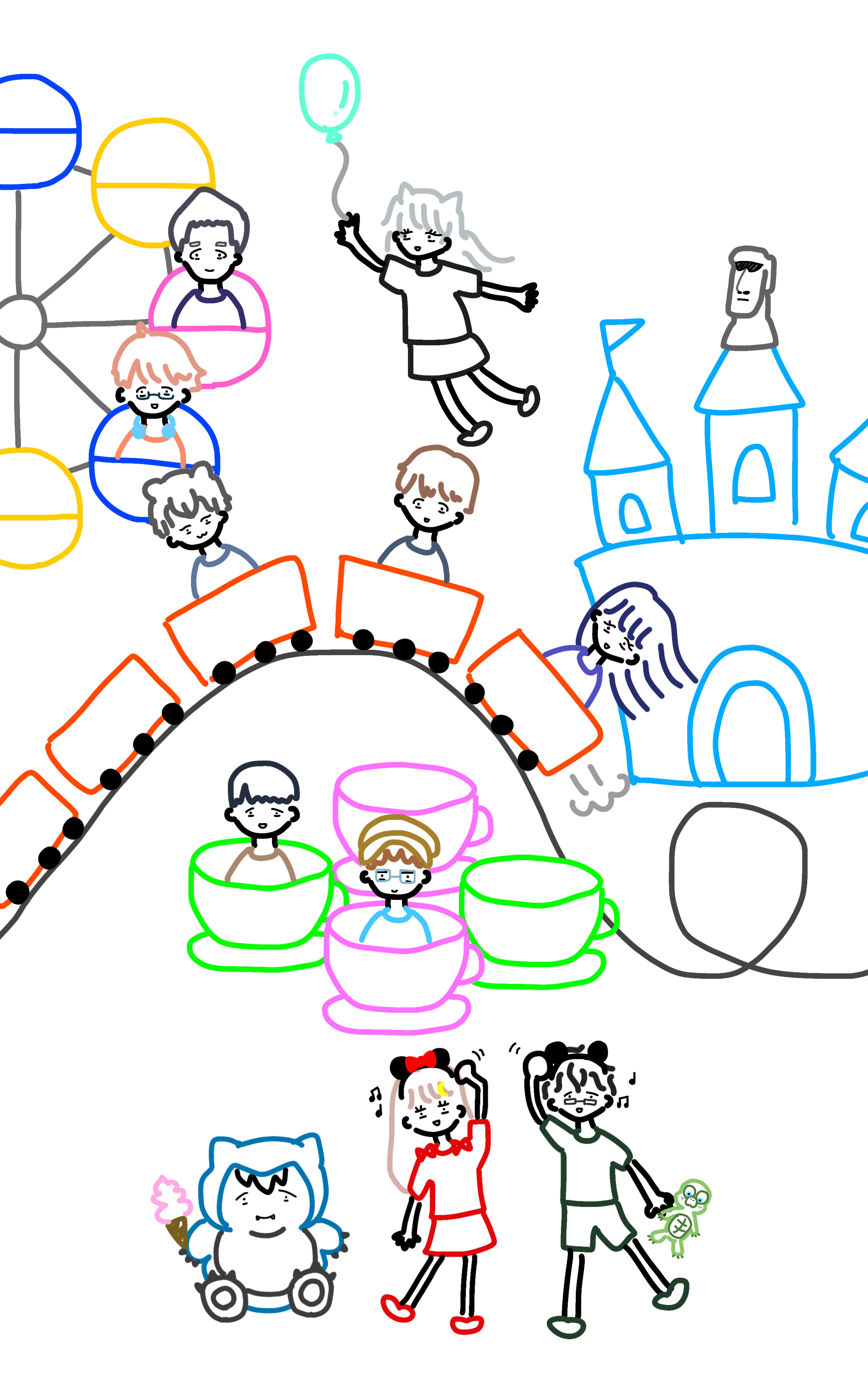 朝はここ！みんないらっしゃい！