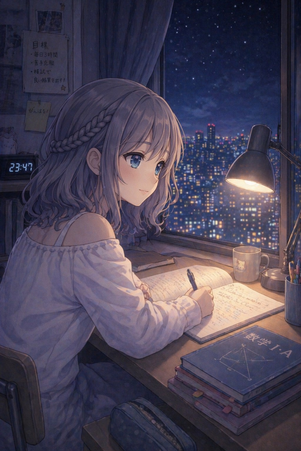 一緒に勉強しよ？.⋆𝜗𝜚