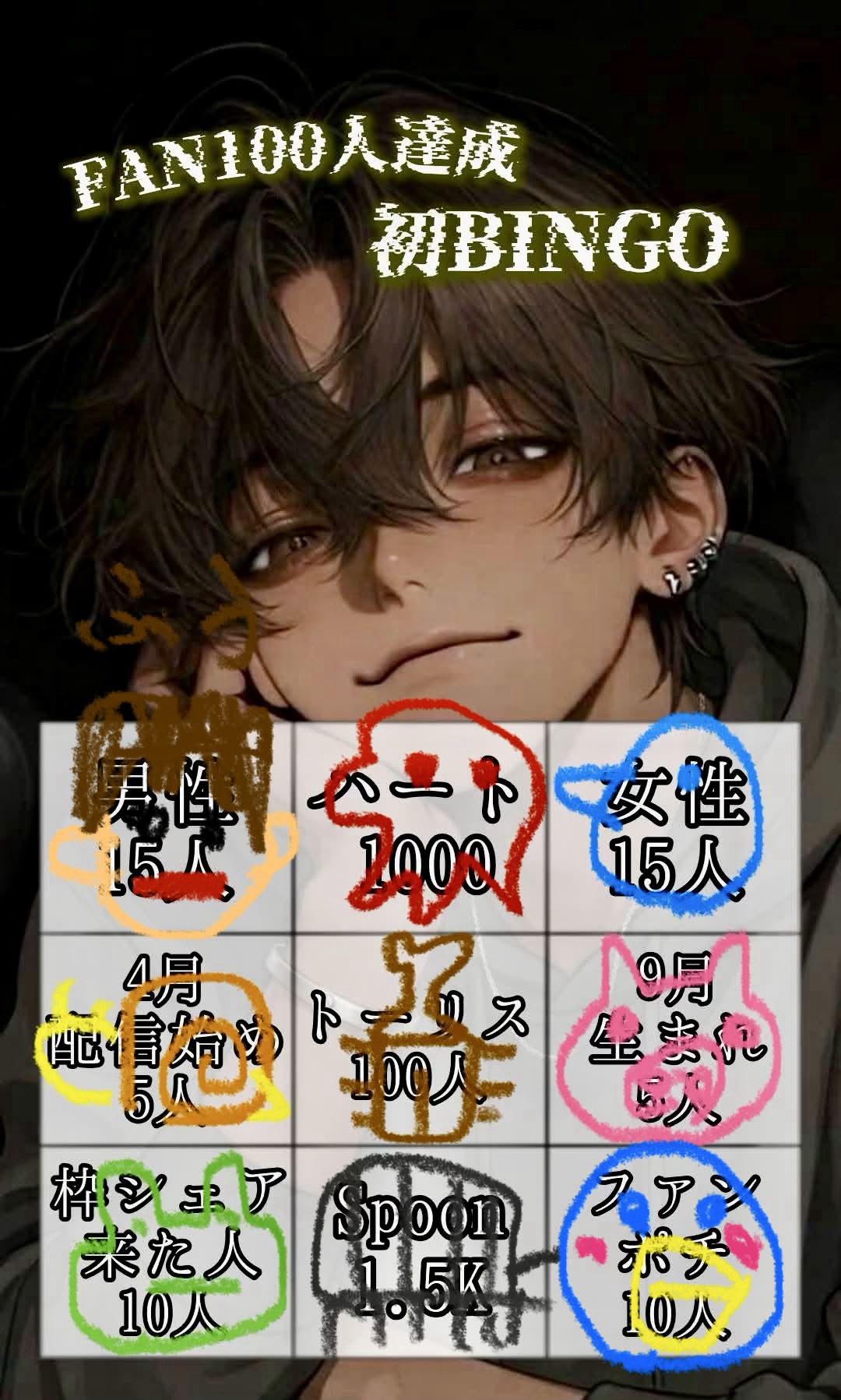 ビンゴ達成したぁ‼️