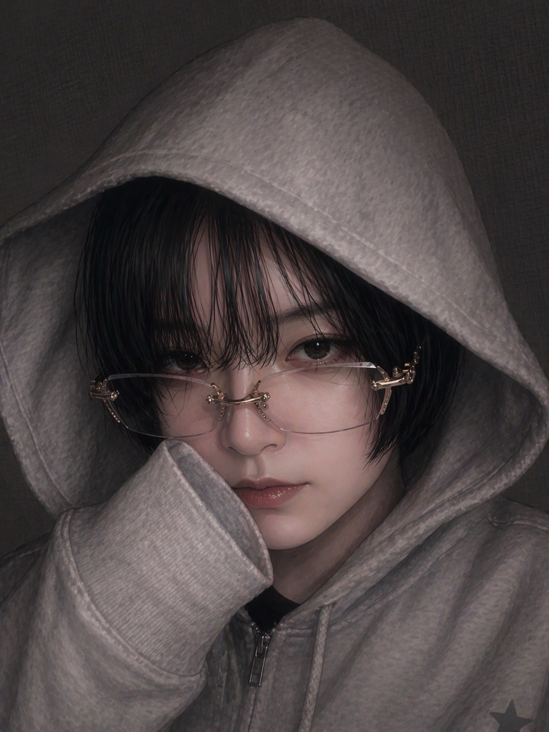 外出準備、メイクする