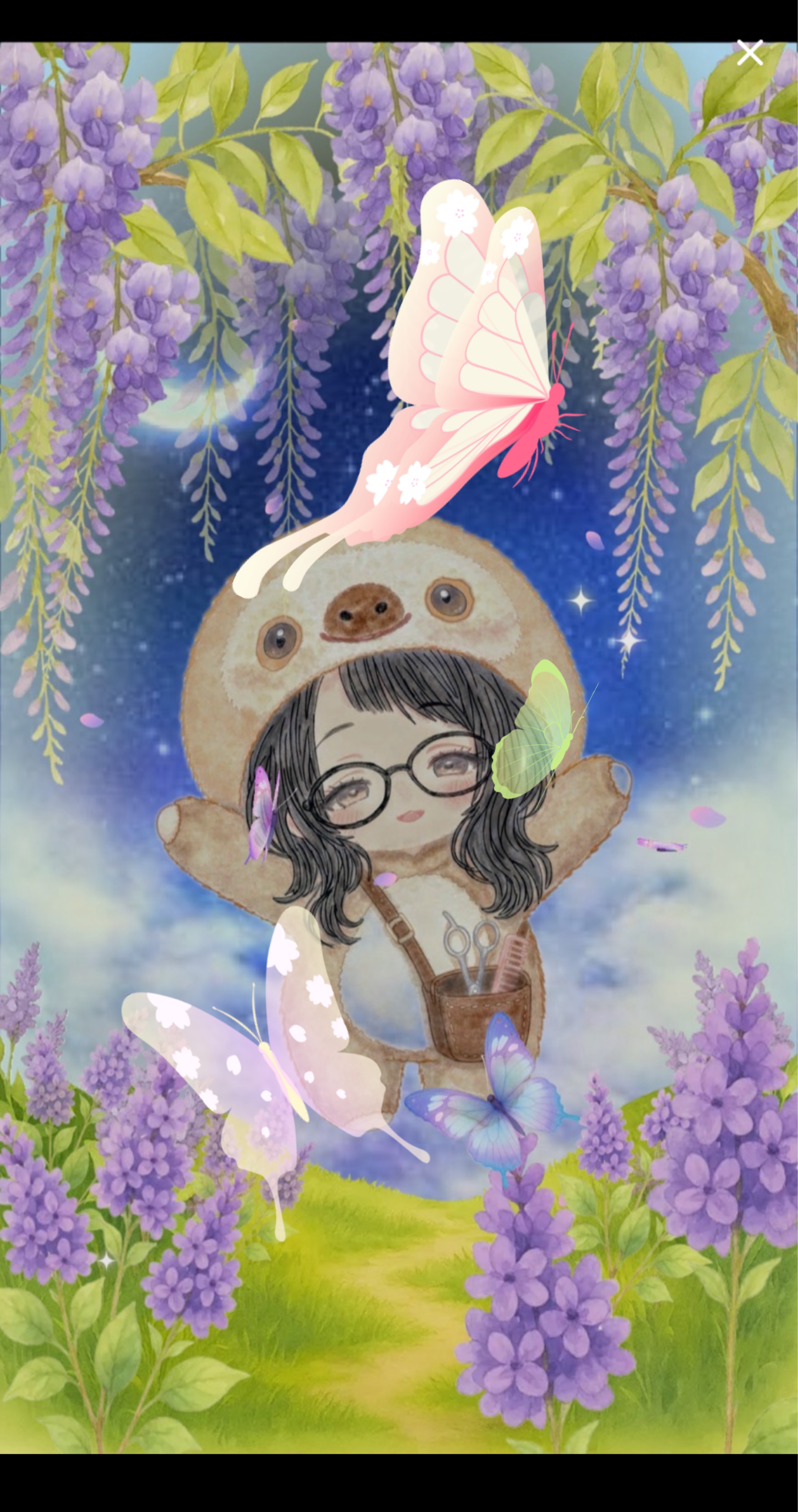 おやすみ前に  ☪︎*｡꙳