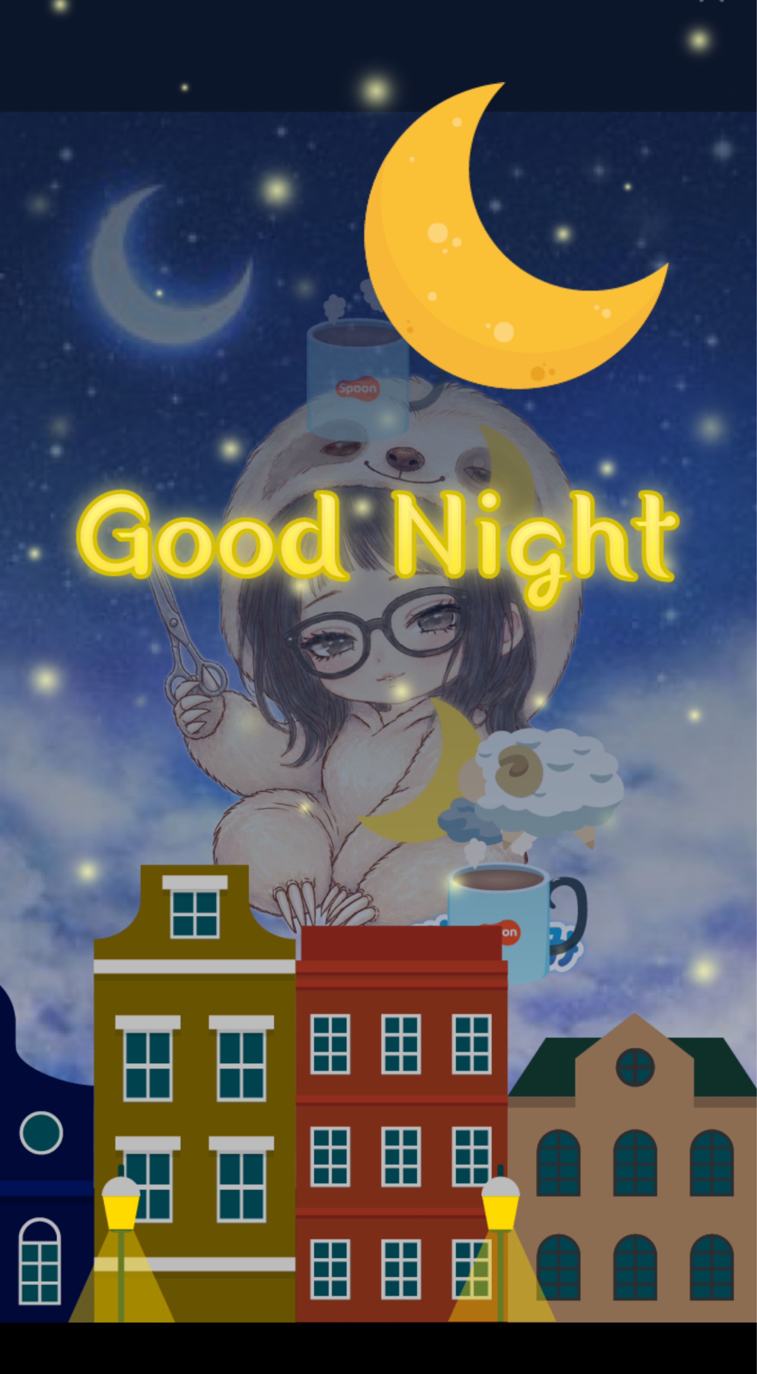 おやすみ前に  ☪︎*｡꙳