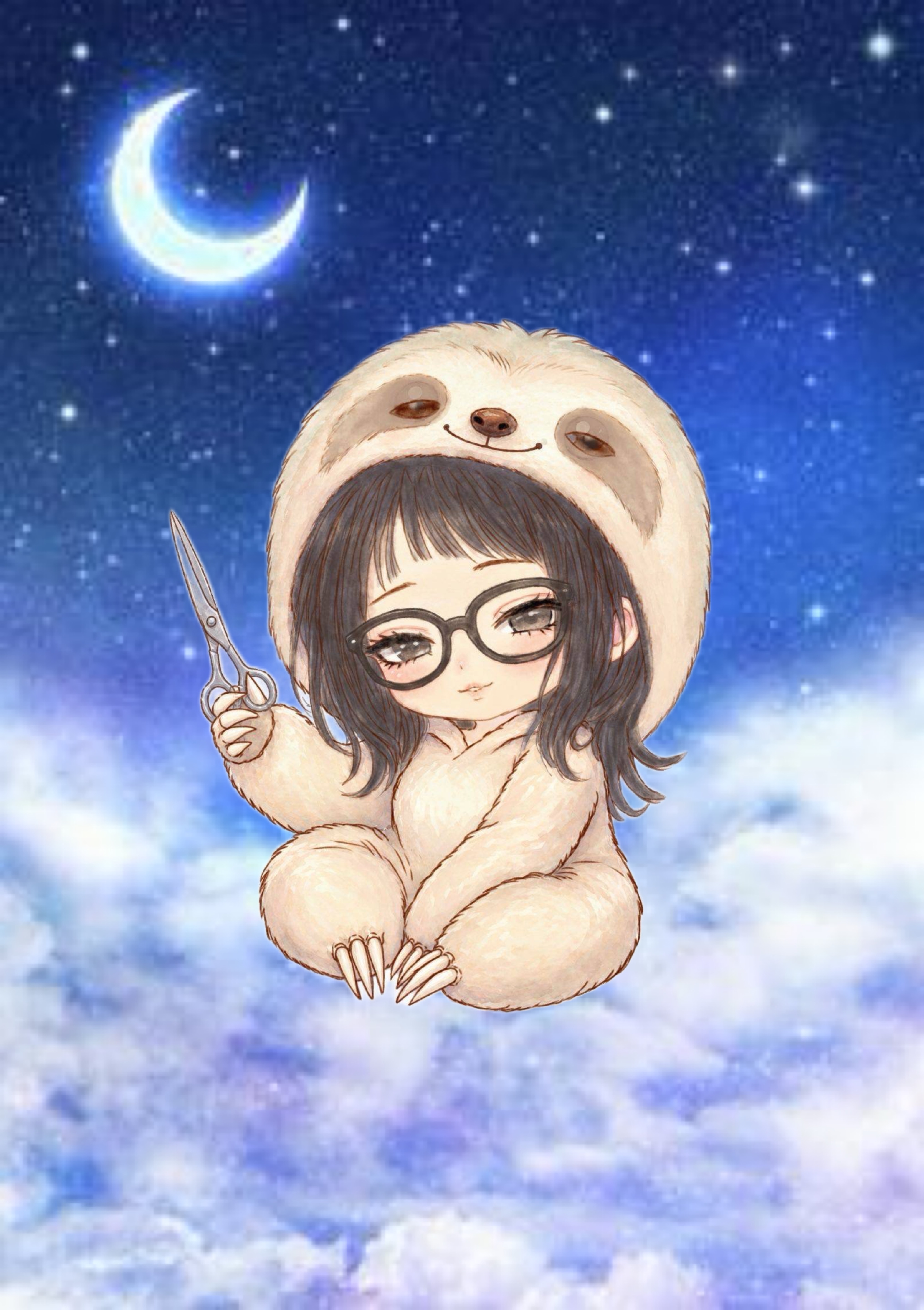 おやすみ前に  ☪︎*｡꙳