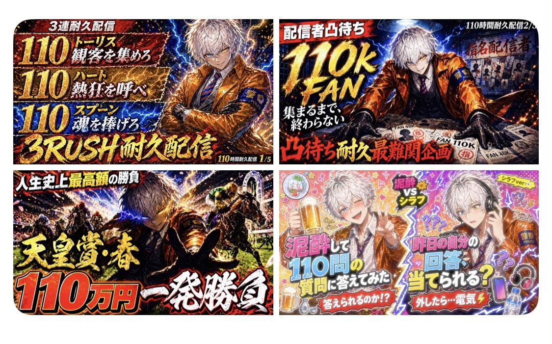50/110時間配信 110k凸待ち‼️