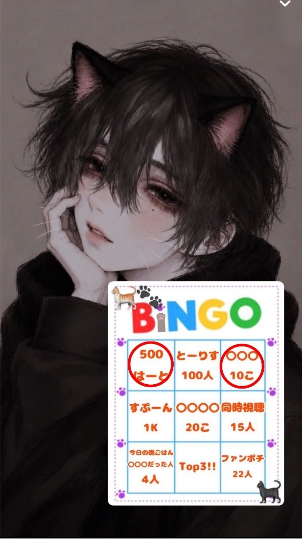 記念枠 にゃん枠＆BINGO枠
