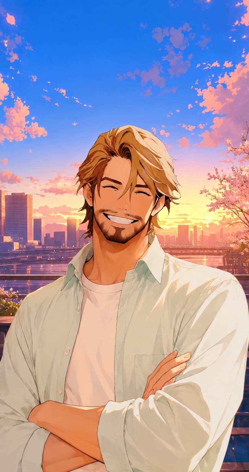 夕焼けとええ声のおじさん🌙*.｡