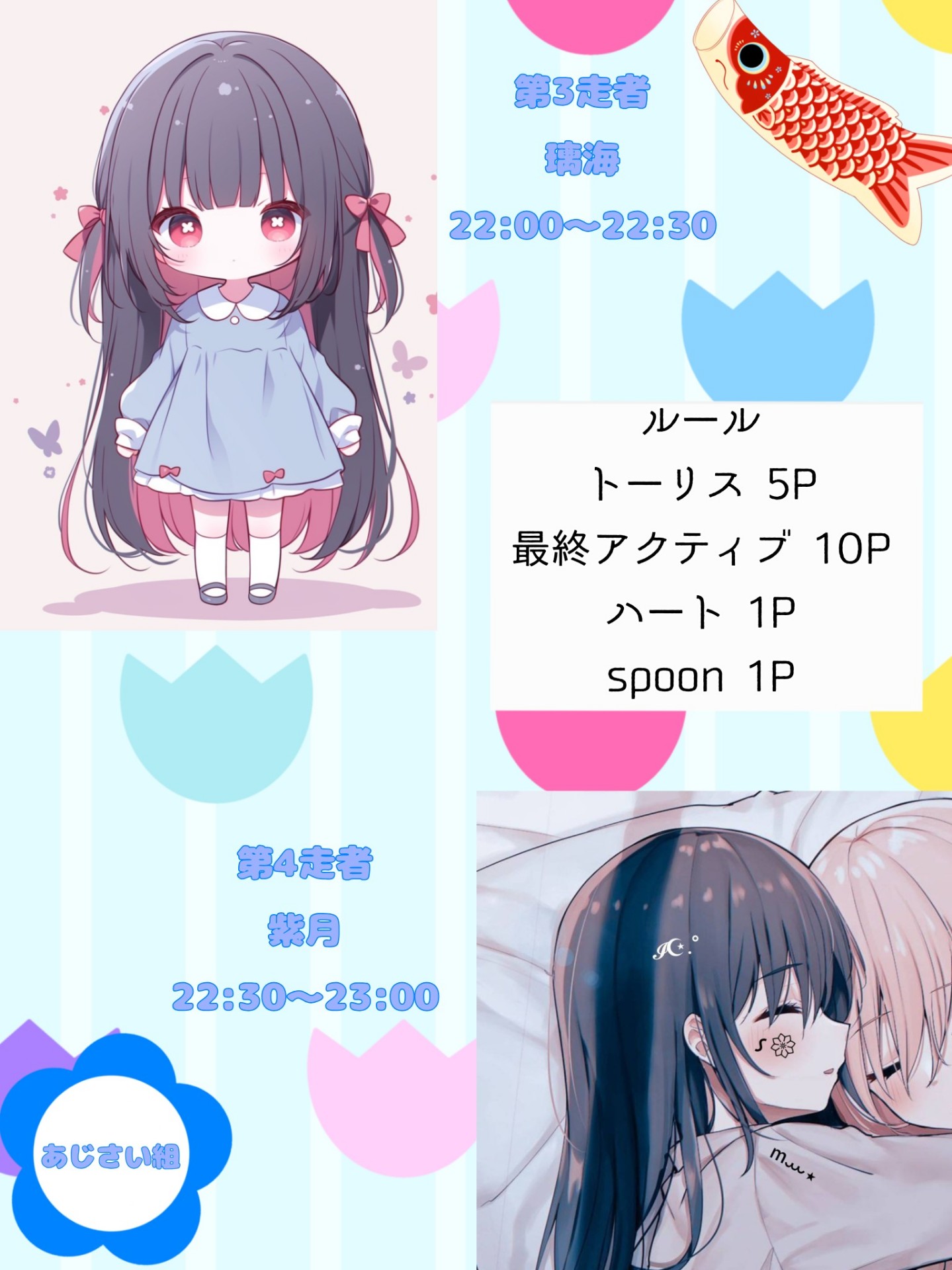 あじさい組 第3走者！！