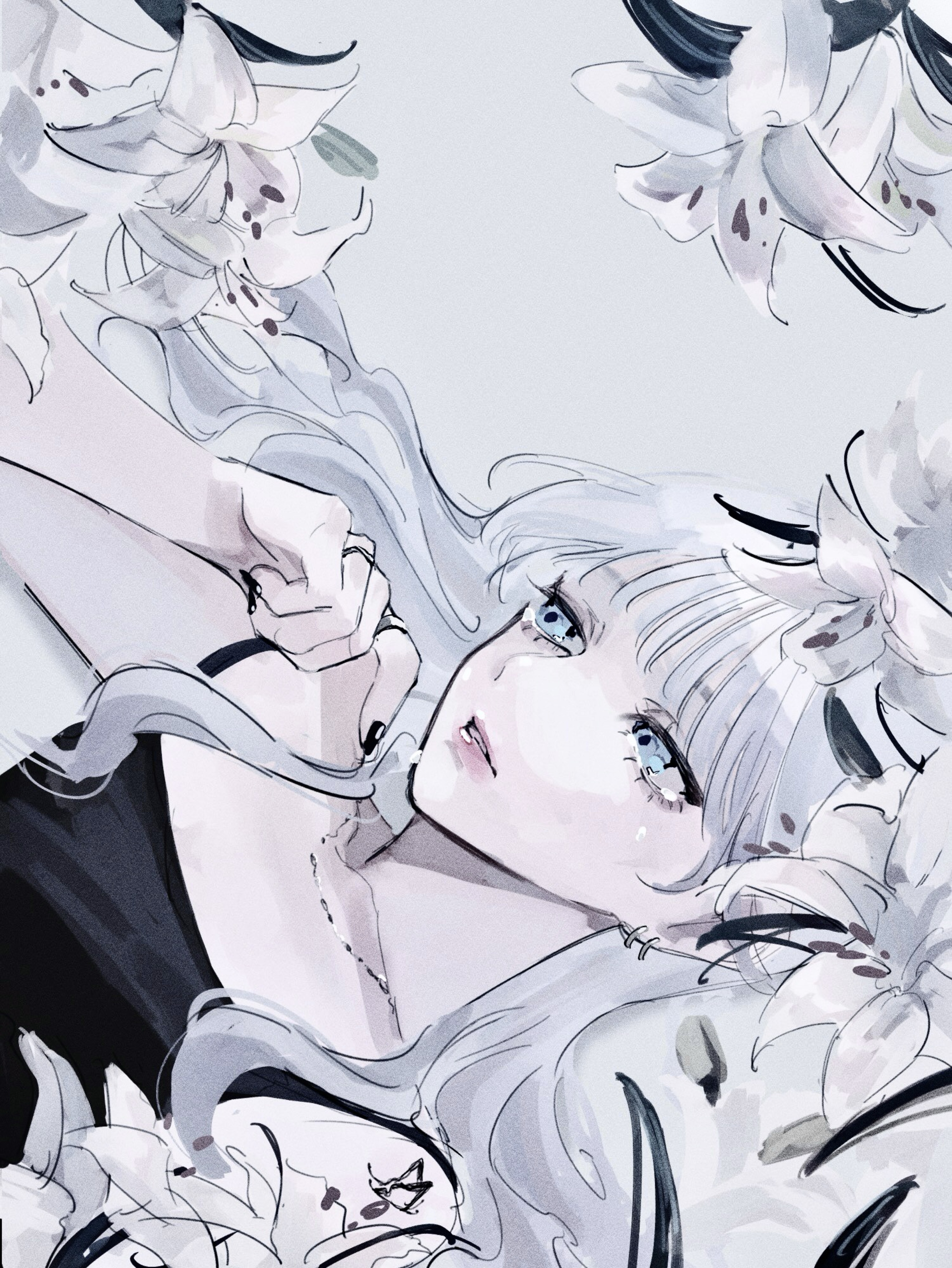 月灯りの下で .