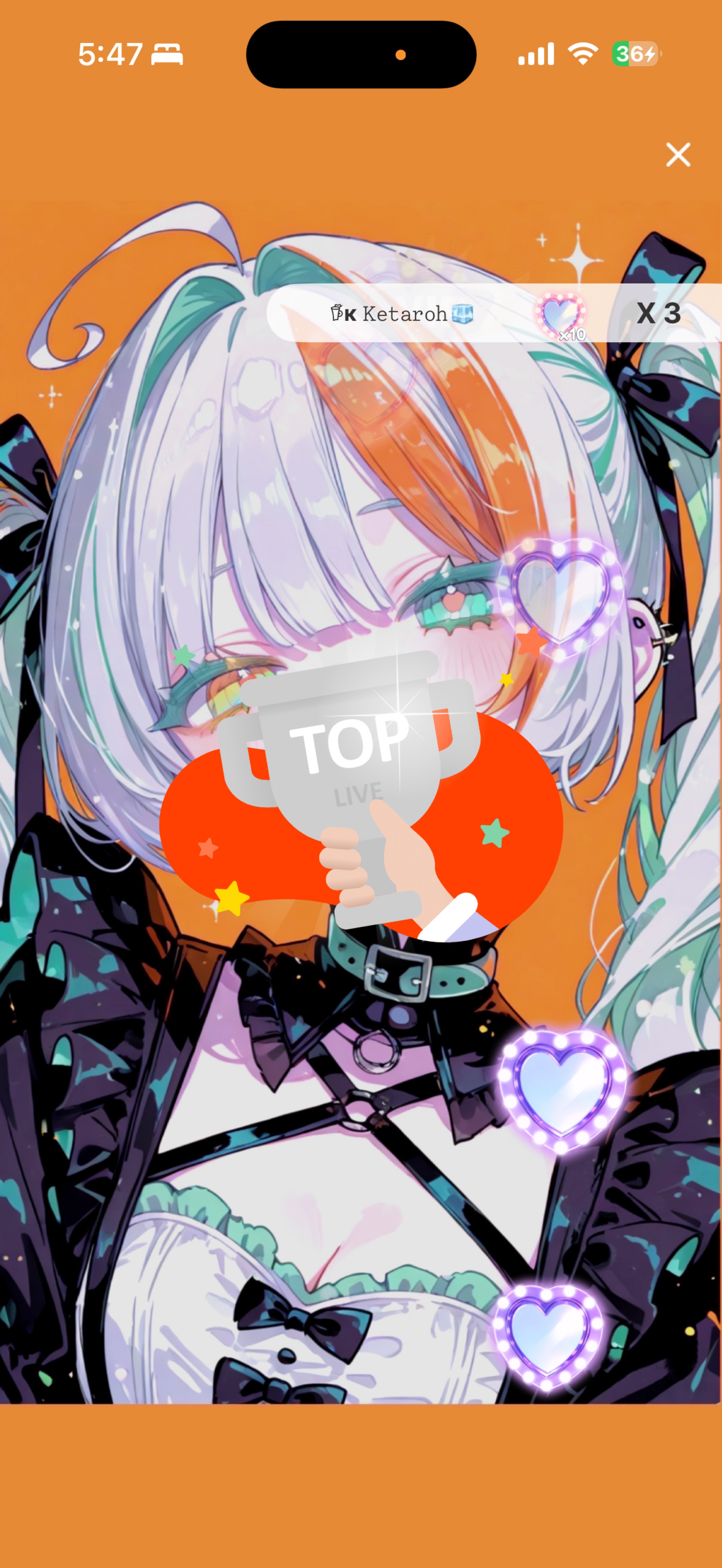 ハート2個分話したい🧡