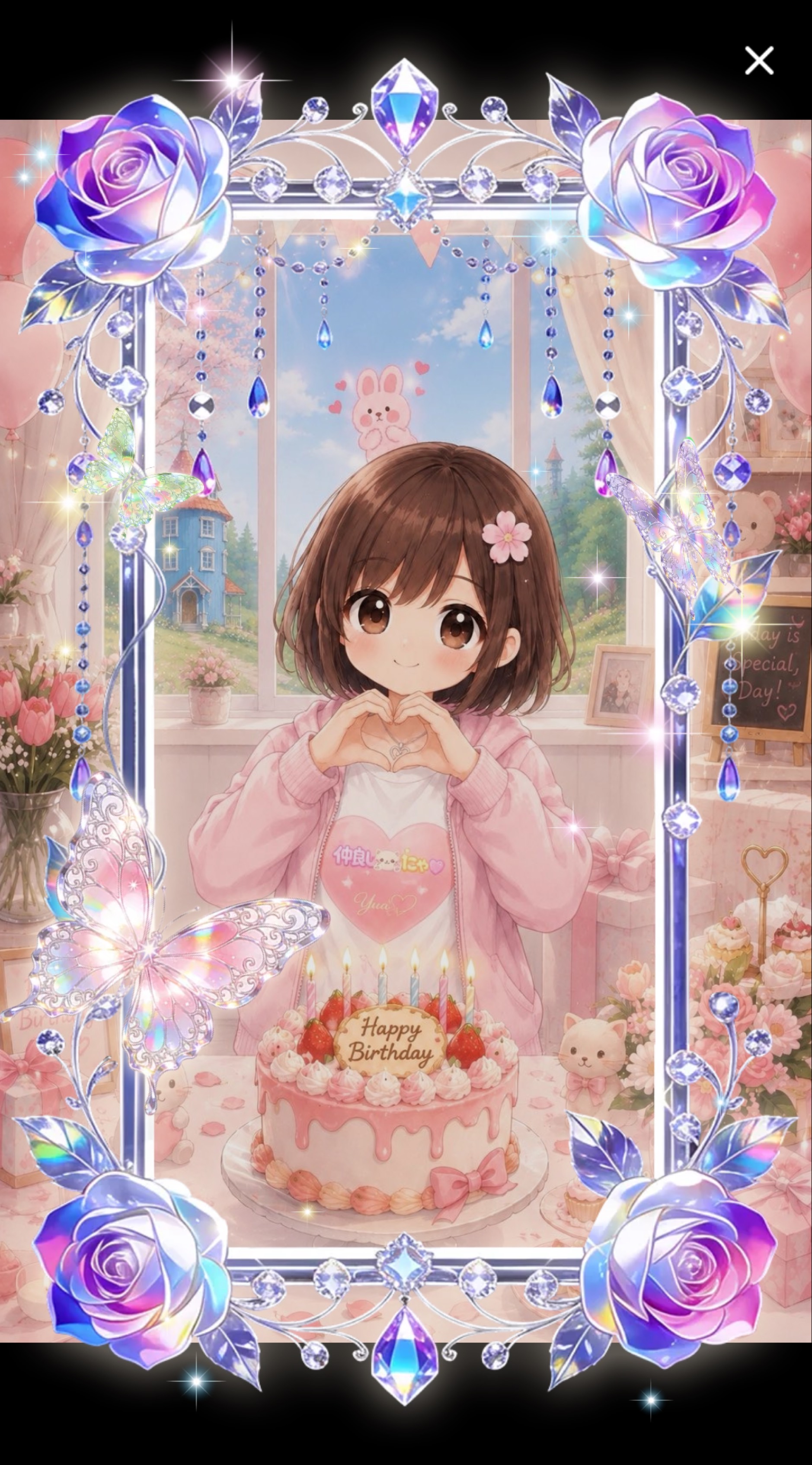 ゆりちゃん ハッピーバースデー💜 歓迎