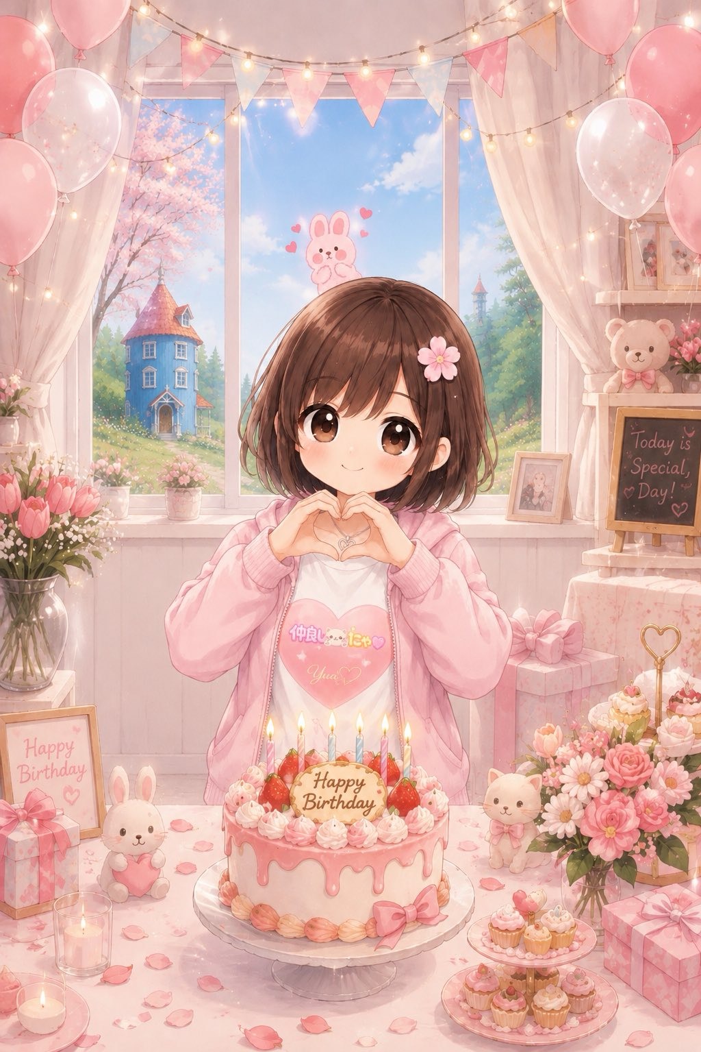 ゆりちゃん ハッピーバースデー💜 歓迎