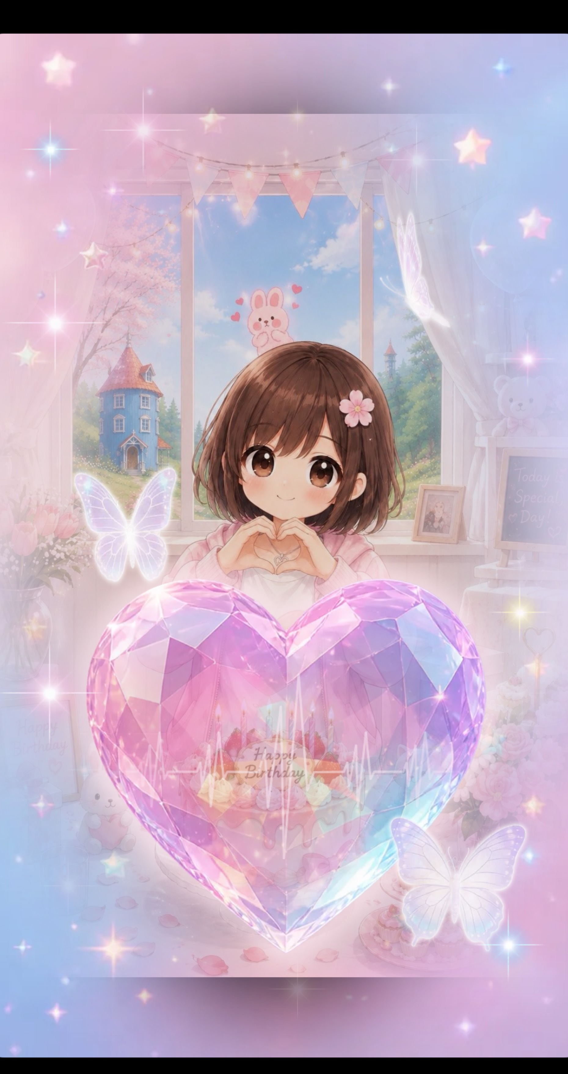 ゆりちゃん ハッピーバースデー💜 歓迎