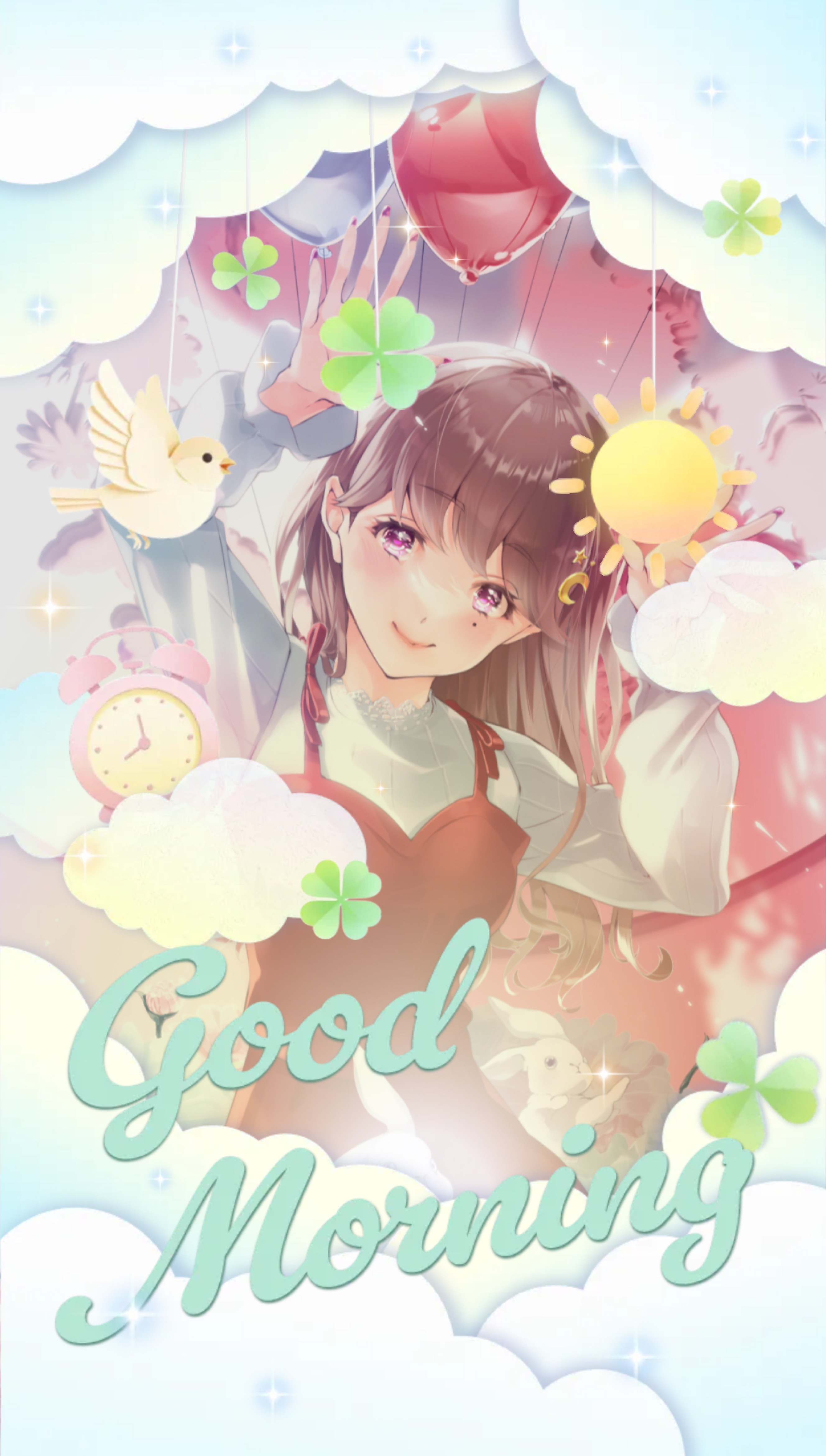 朝はここ💜9:00まで
