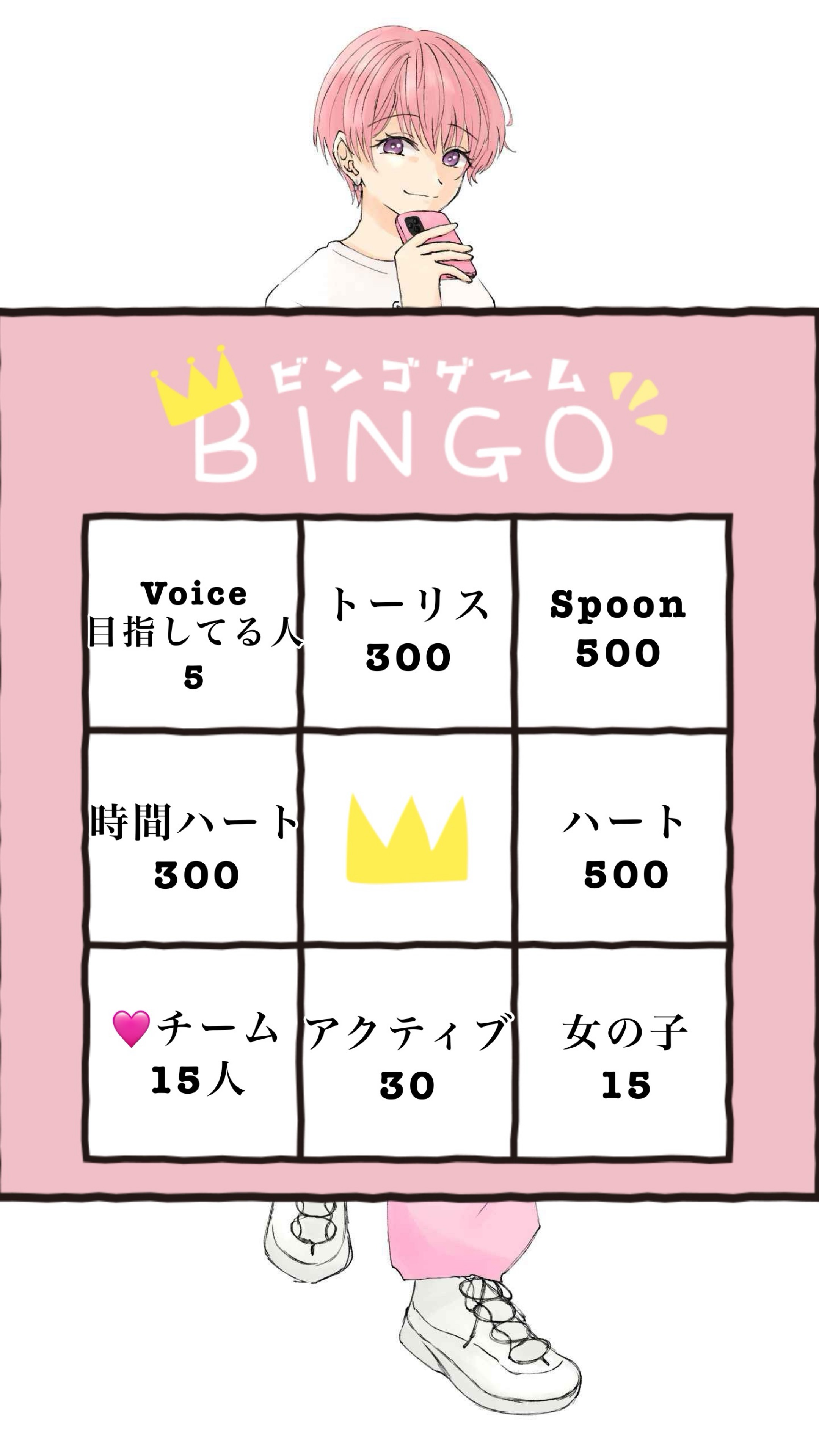 700fan達成記念BINGO