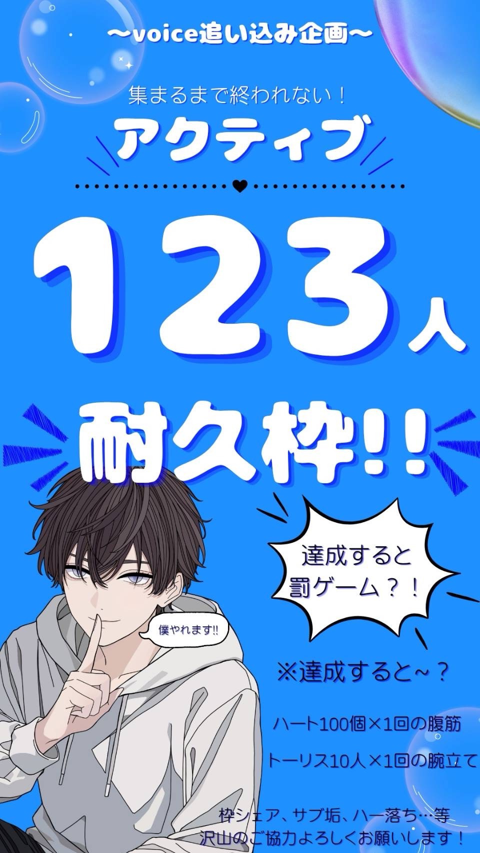 アクティブ123耐久！！