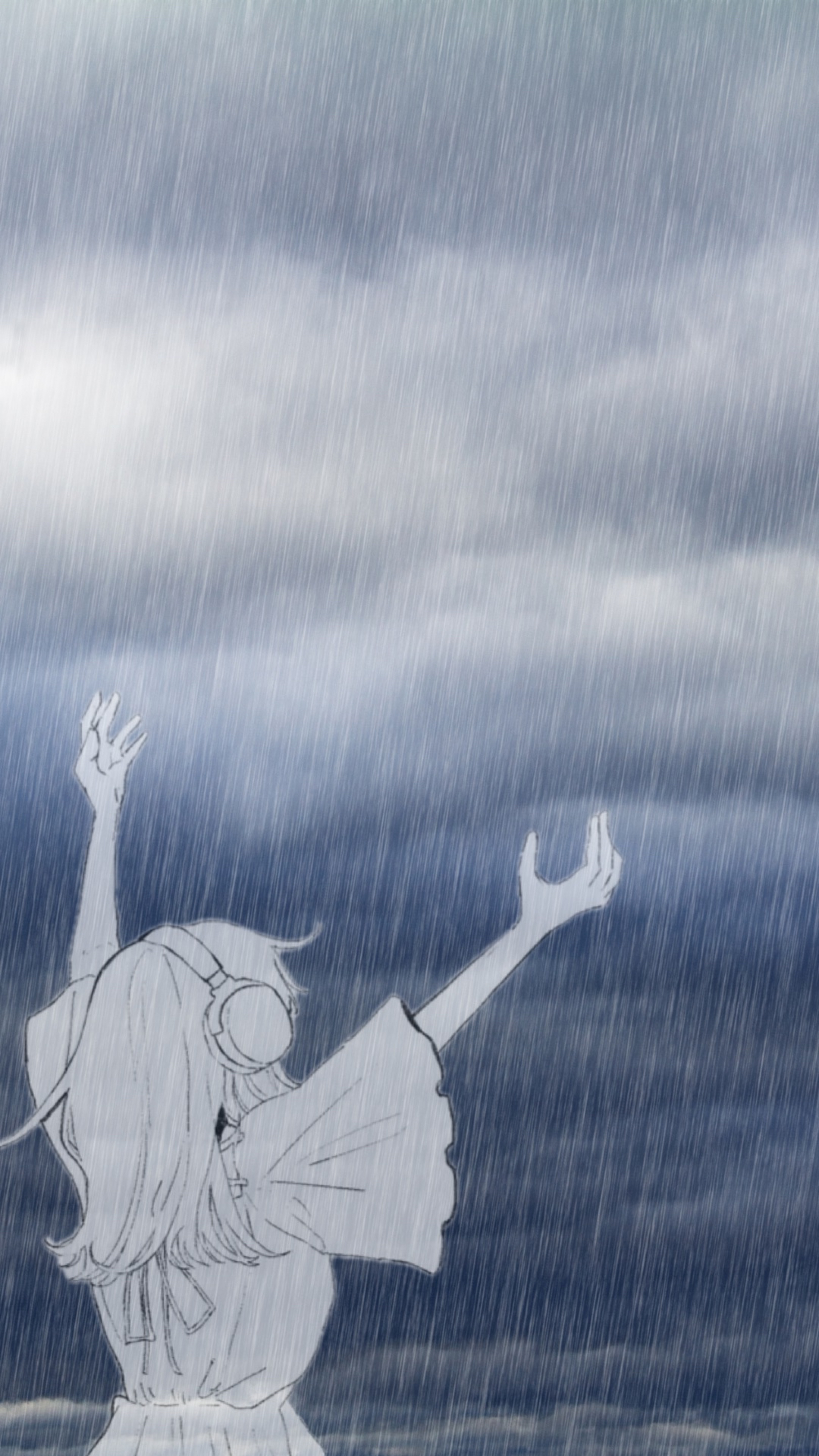 雨音に揺らめいて