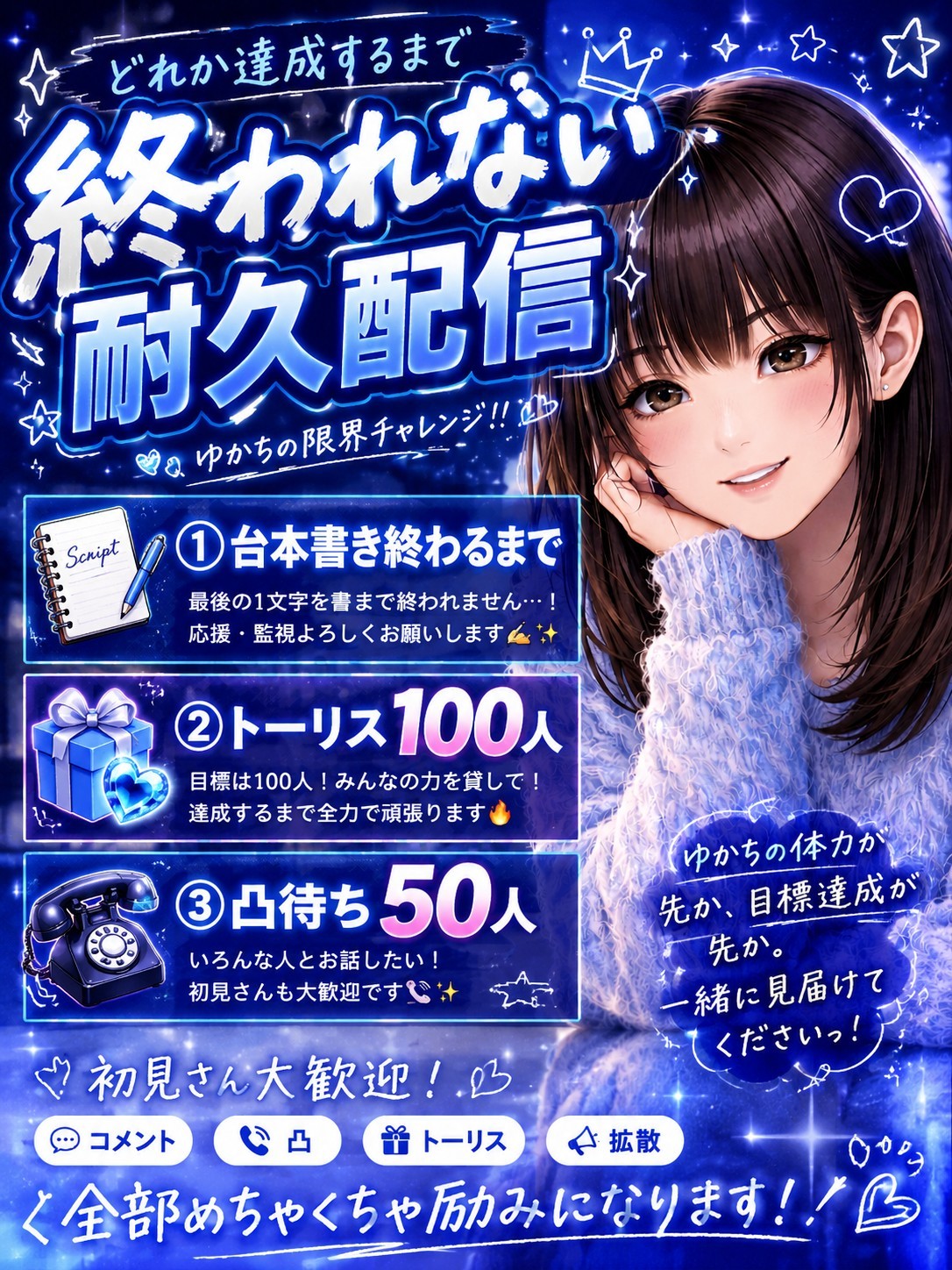 台本書き終わるまで＆トーリス100耐久