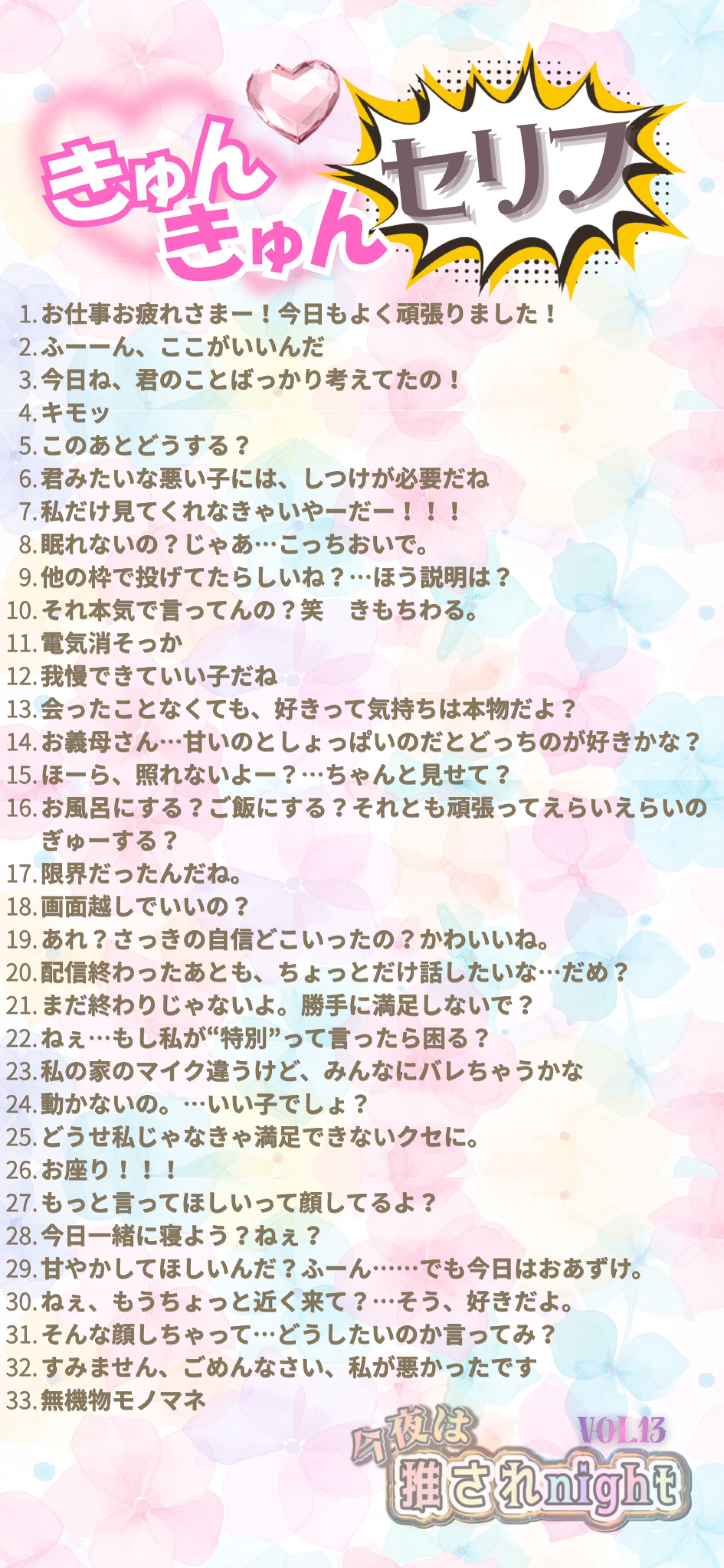 推されnight13 二次選考 day1